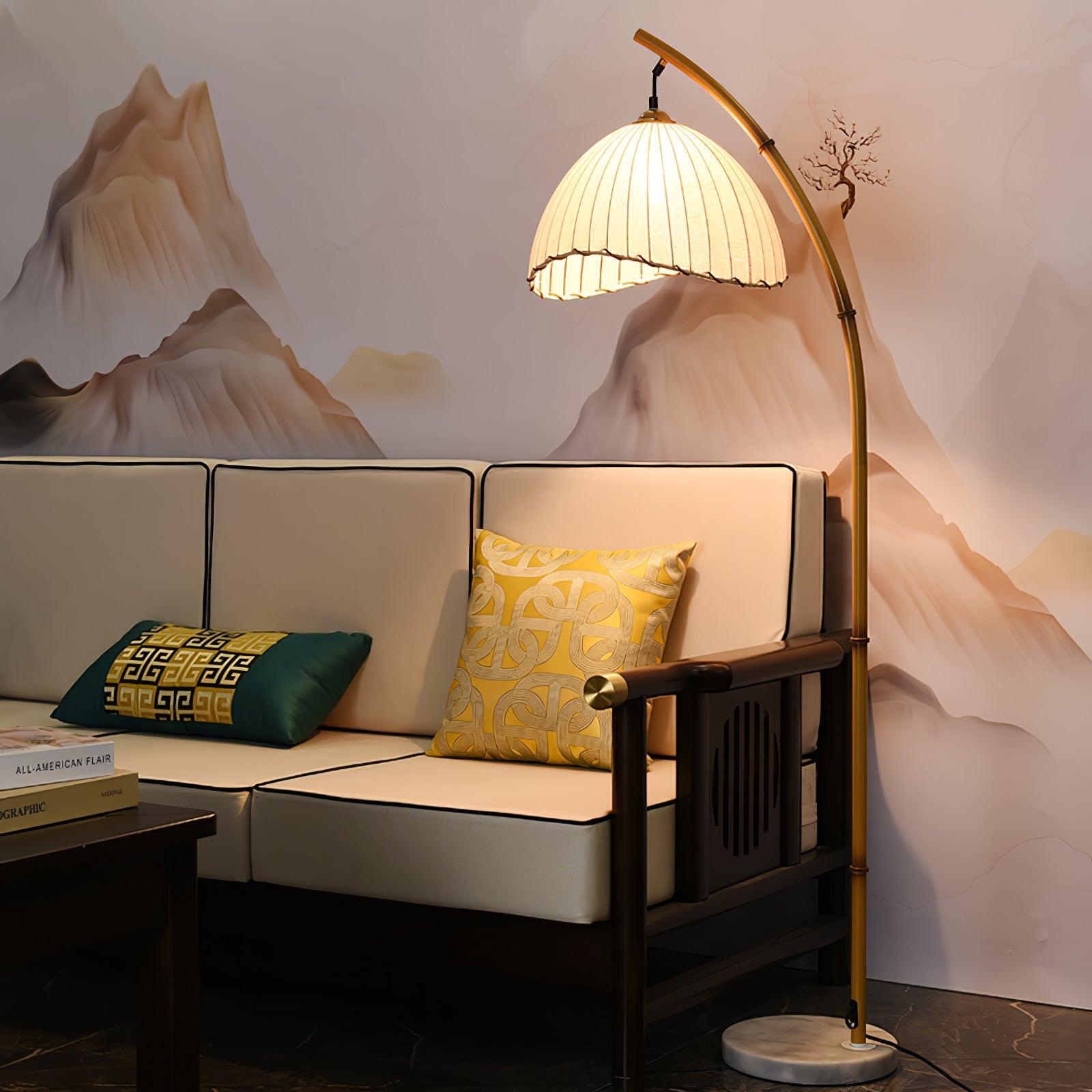 Liveno Minimalist Marble Floor Lamp-Neutral Decor