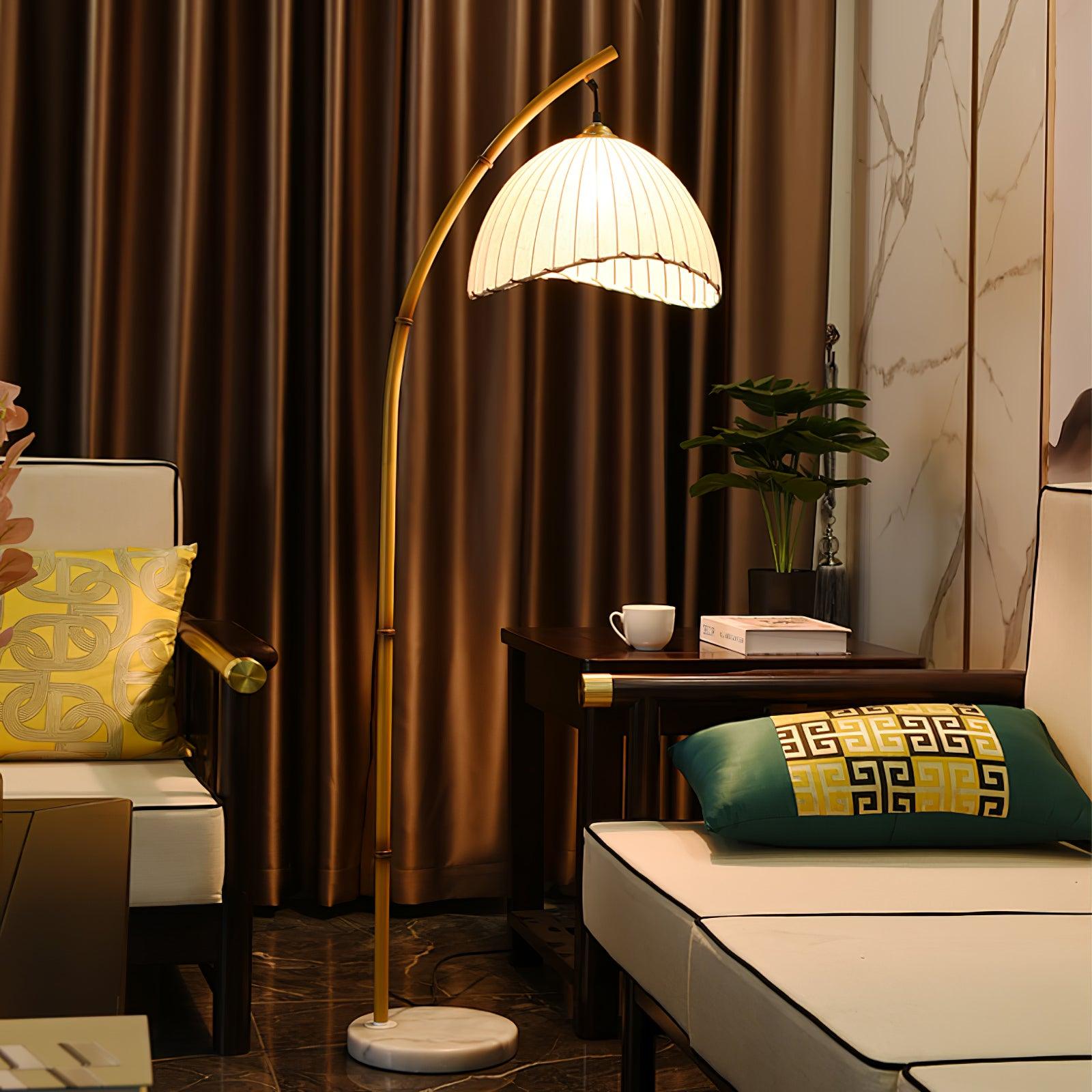 Liveno Minimalist Marble Floor Lamp-Neutral Decor