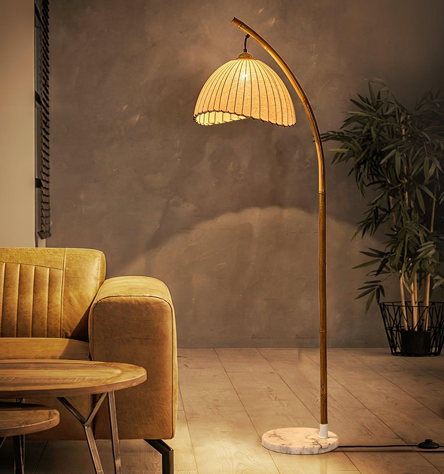 Liveno Minimalist Marble Floor Lamp-Neutral Decor