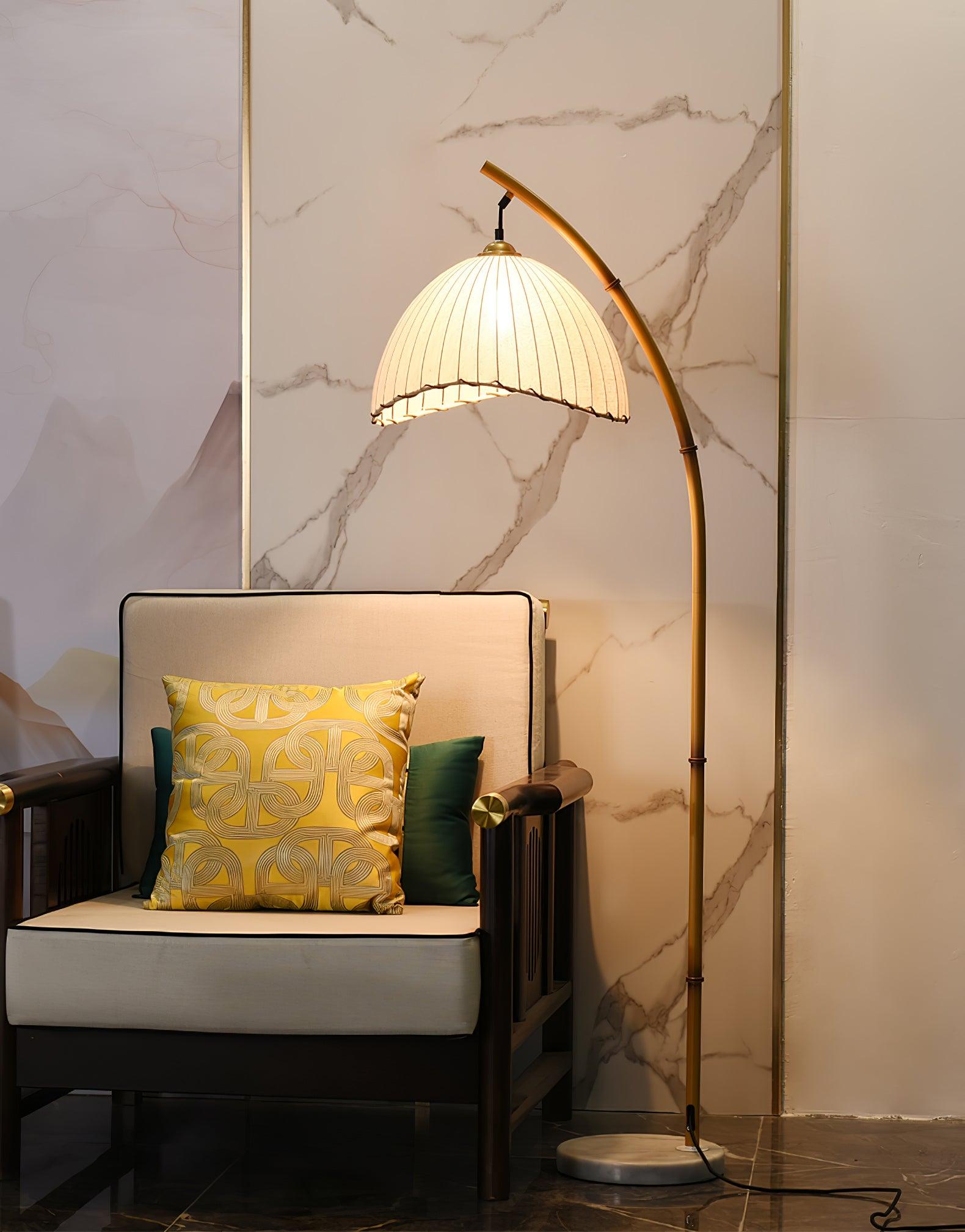 Liveno Minimalist Marble Floor Lamp-Neutral Decor