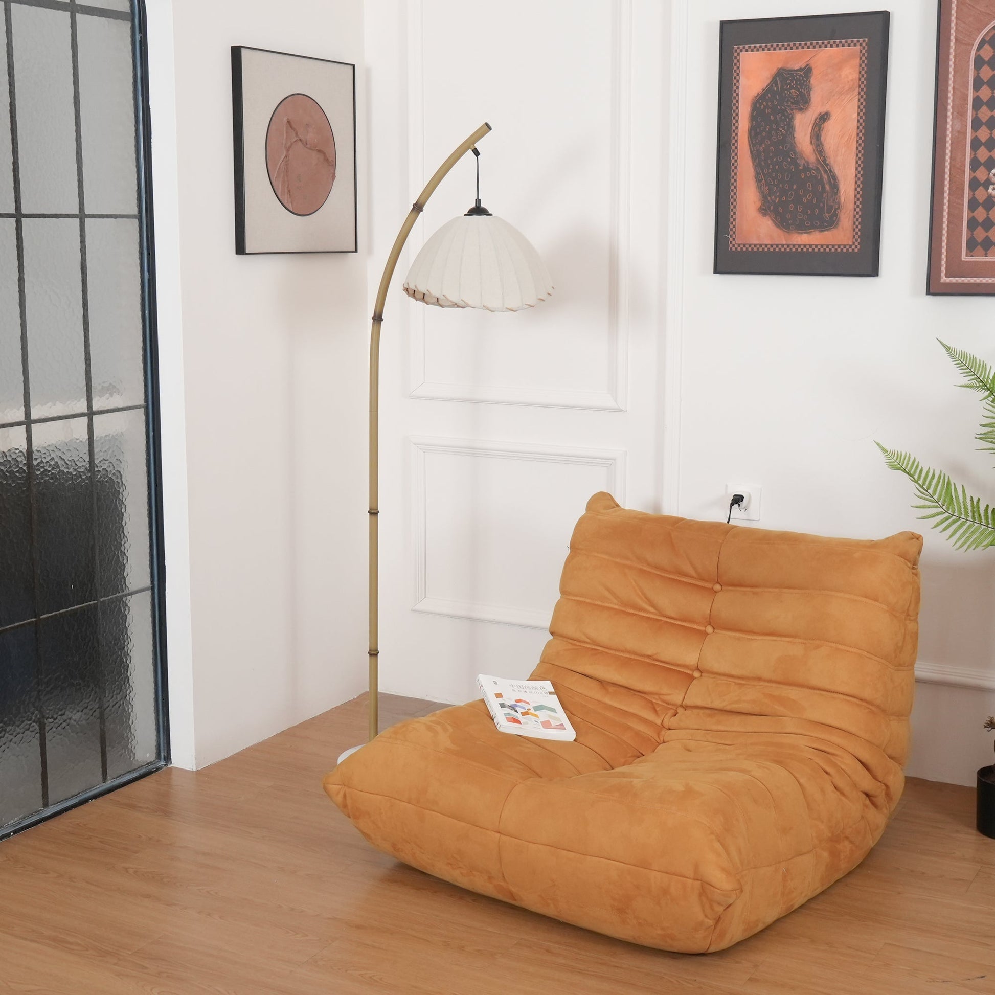 Liveno Minimalist Marble Floor Lamp-Neutral Decor