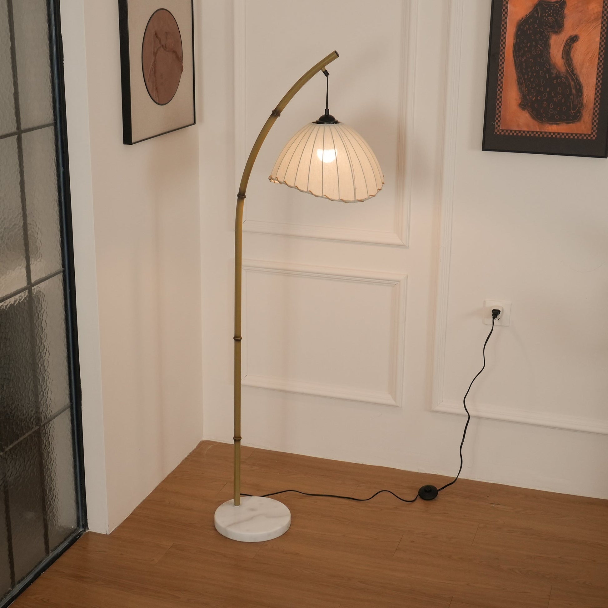 Liveno Minimalist Marble Floor Lamp-Neutral Decor