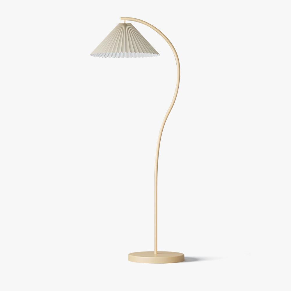 Mytalil Modern Curved Fabric Floor Lamp-Neutral Decor