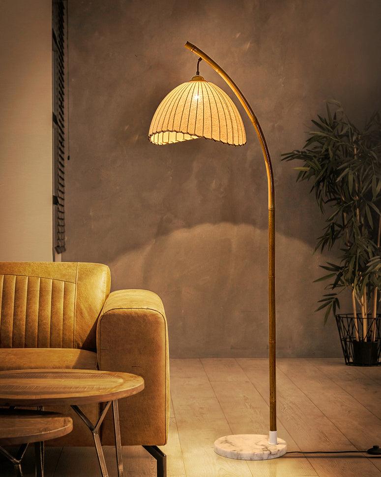 Liveno Minimalist Marble Floor Lamp-Neutral Decor