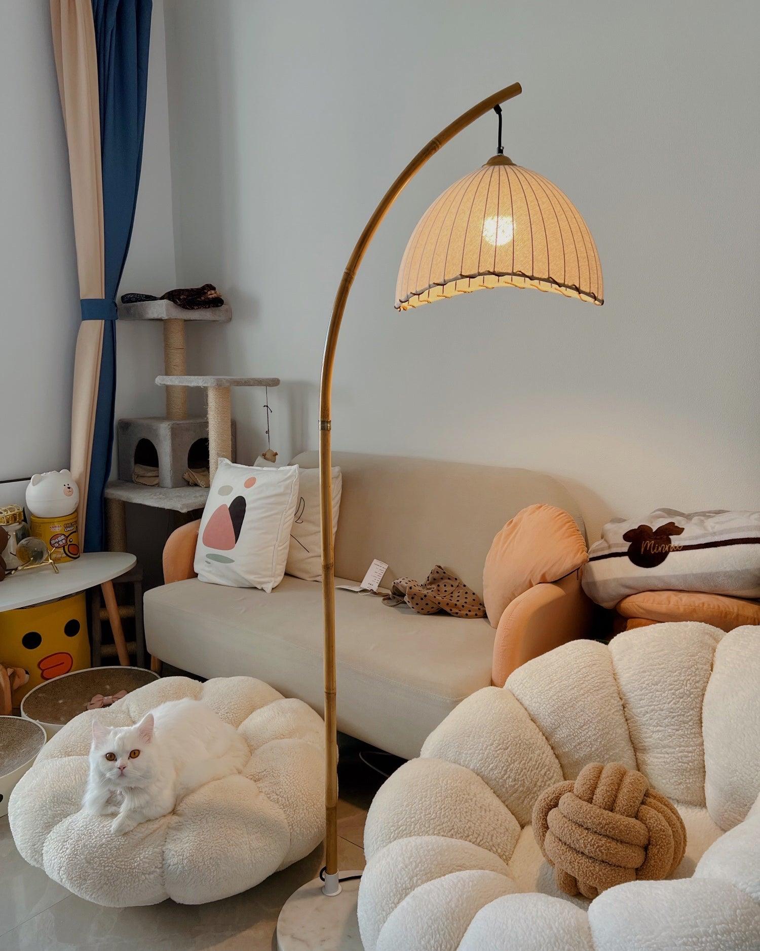 Liveno Minimalist Marble Floor Lamp-Neutral Decor