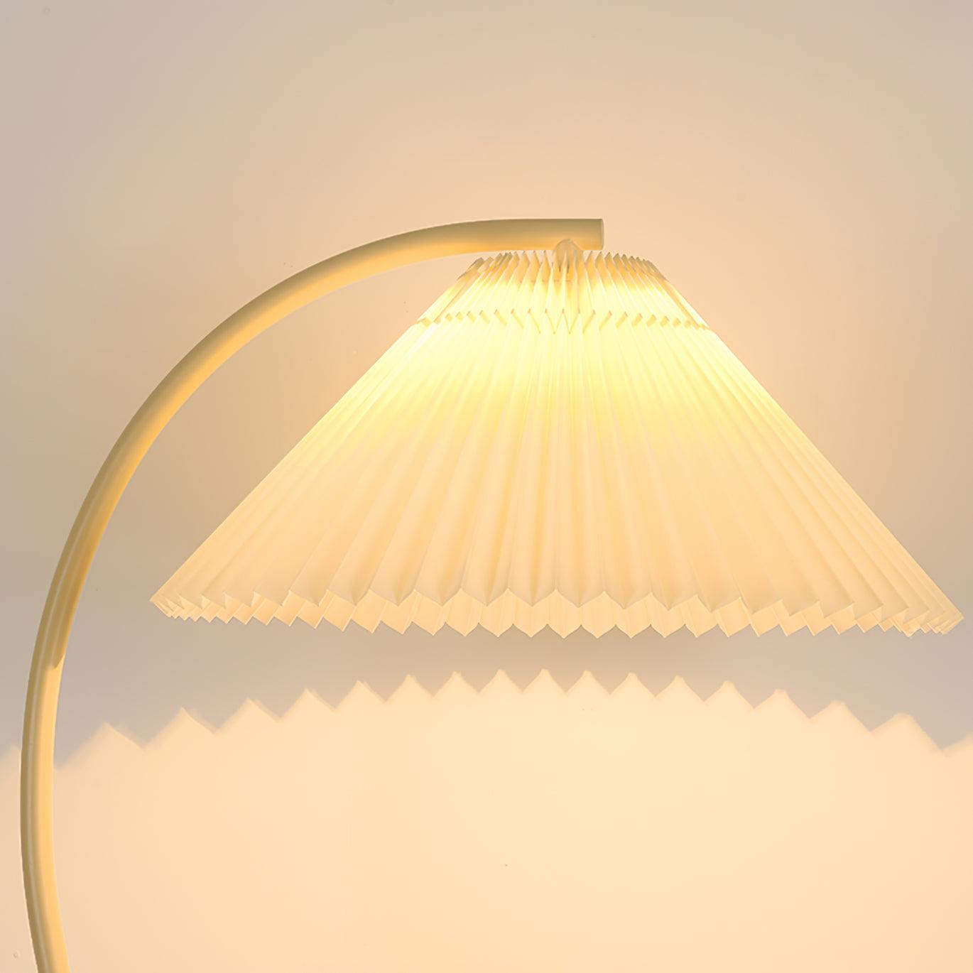 Mytalil Modern Curved Fabric Floor Lamp-Neutral Decor