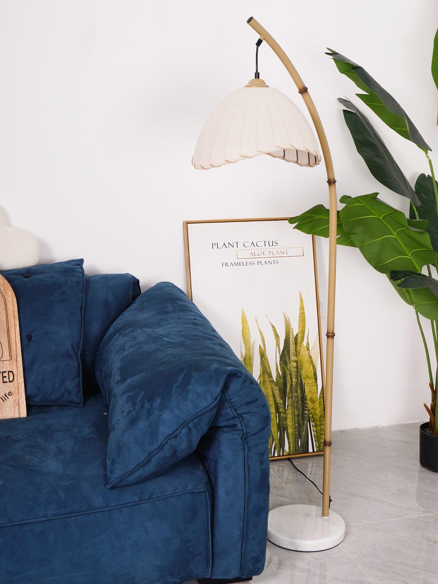 Liveno Minimalist Marble Floor Lamp-Neutral Decor