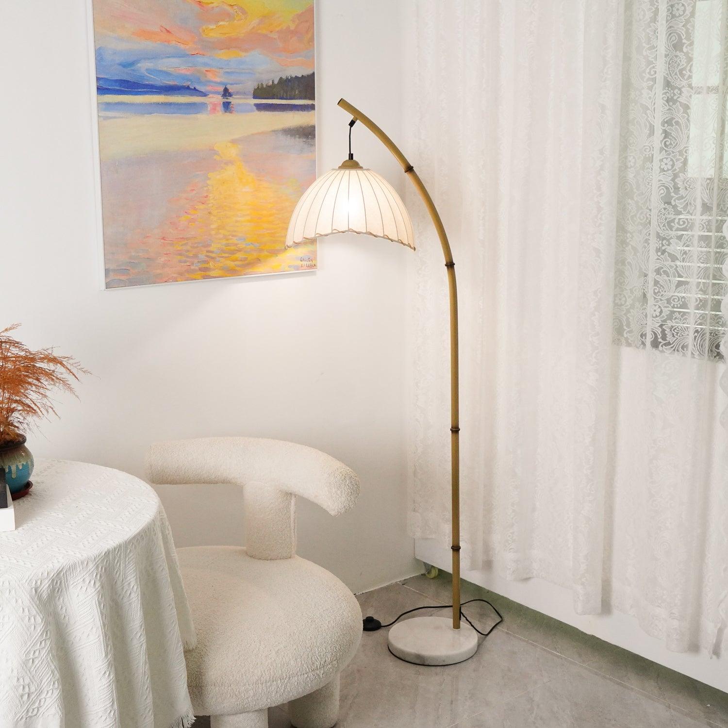 Liveno Minimalist Marble Floor Lamp-Neutral Decor