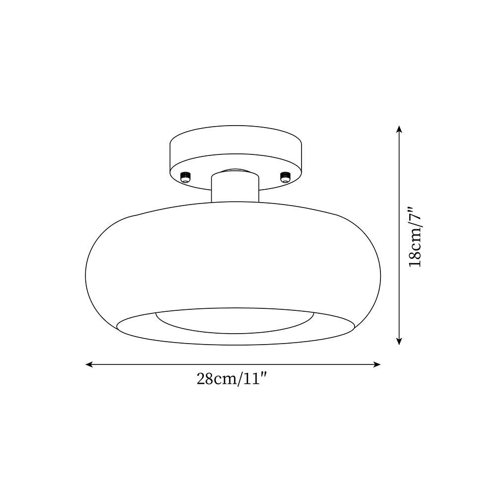 Aveline Glass Ceiling Light