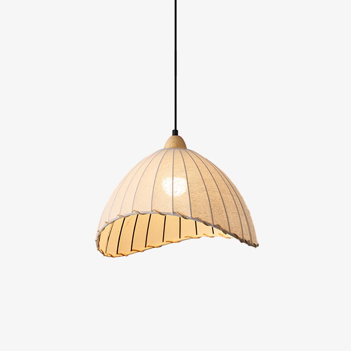 Shell Minimalist Wood Pendant Lamp-Neutral Decor