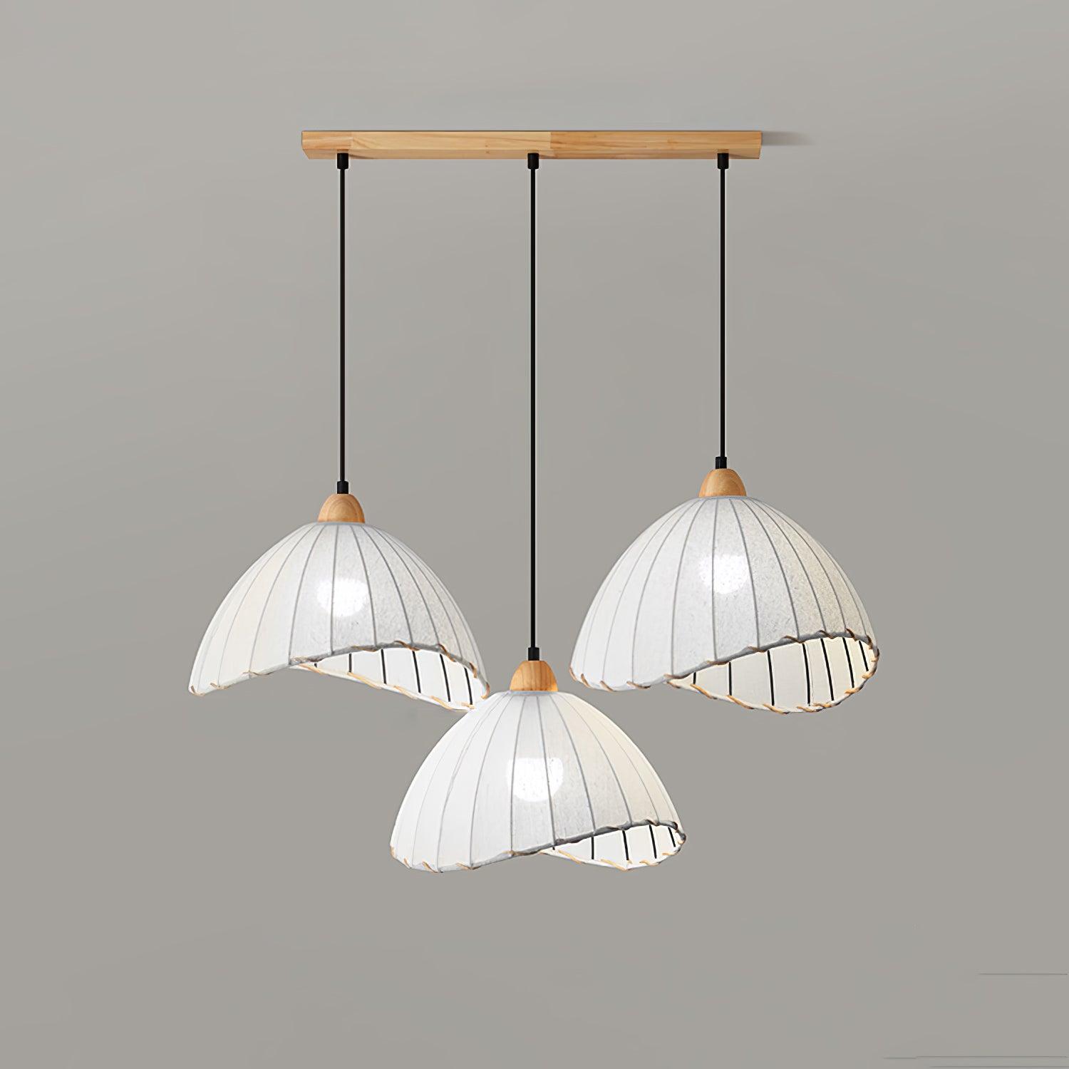 Shell Minimalist Wood Pendant Lamp-Neutral Decor