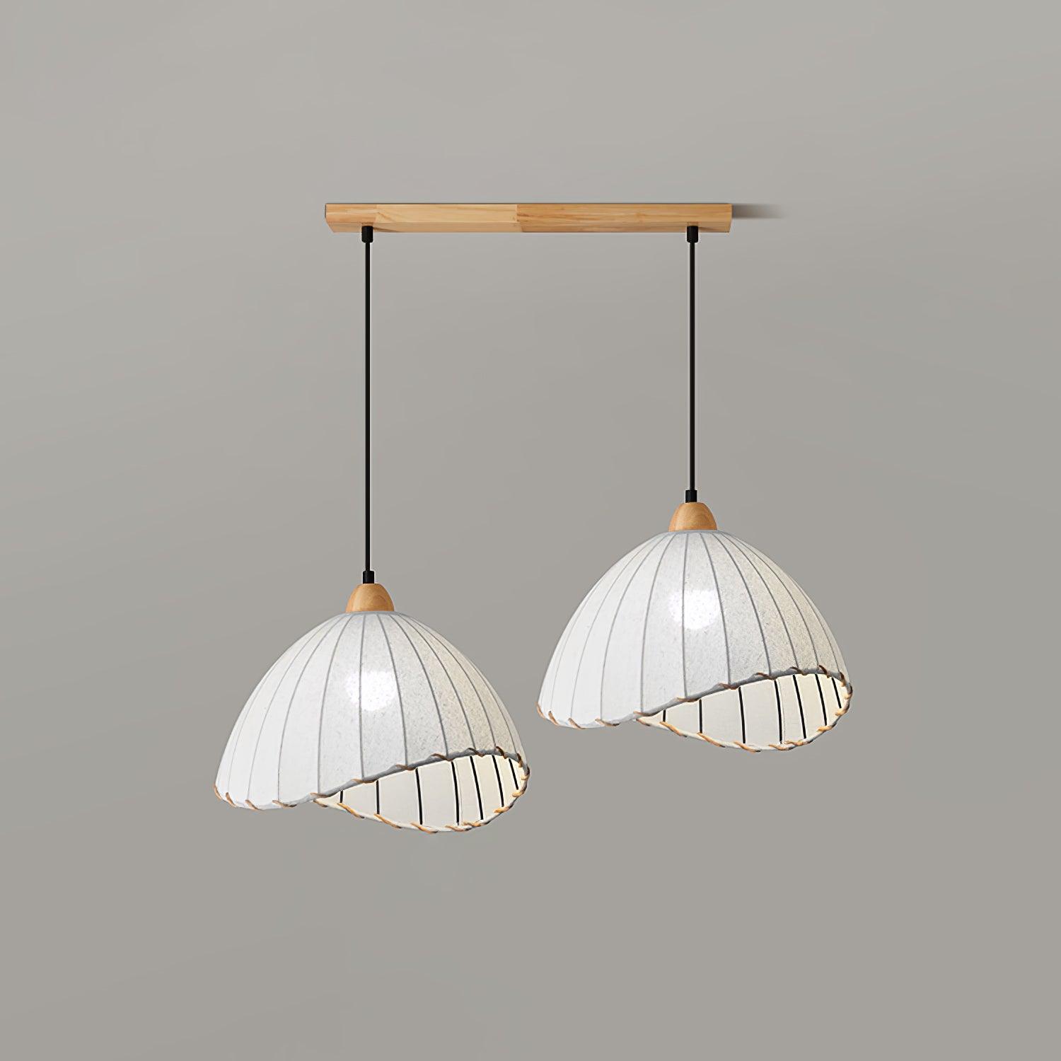Shell Minimalist Wood Pendant Lamp-Neutral Decor
