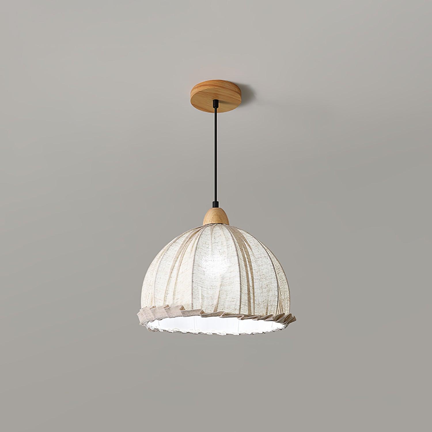 Shell Minimalist Wood Pendant Lamp-Neutral Decor