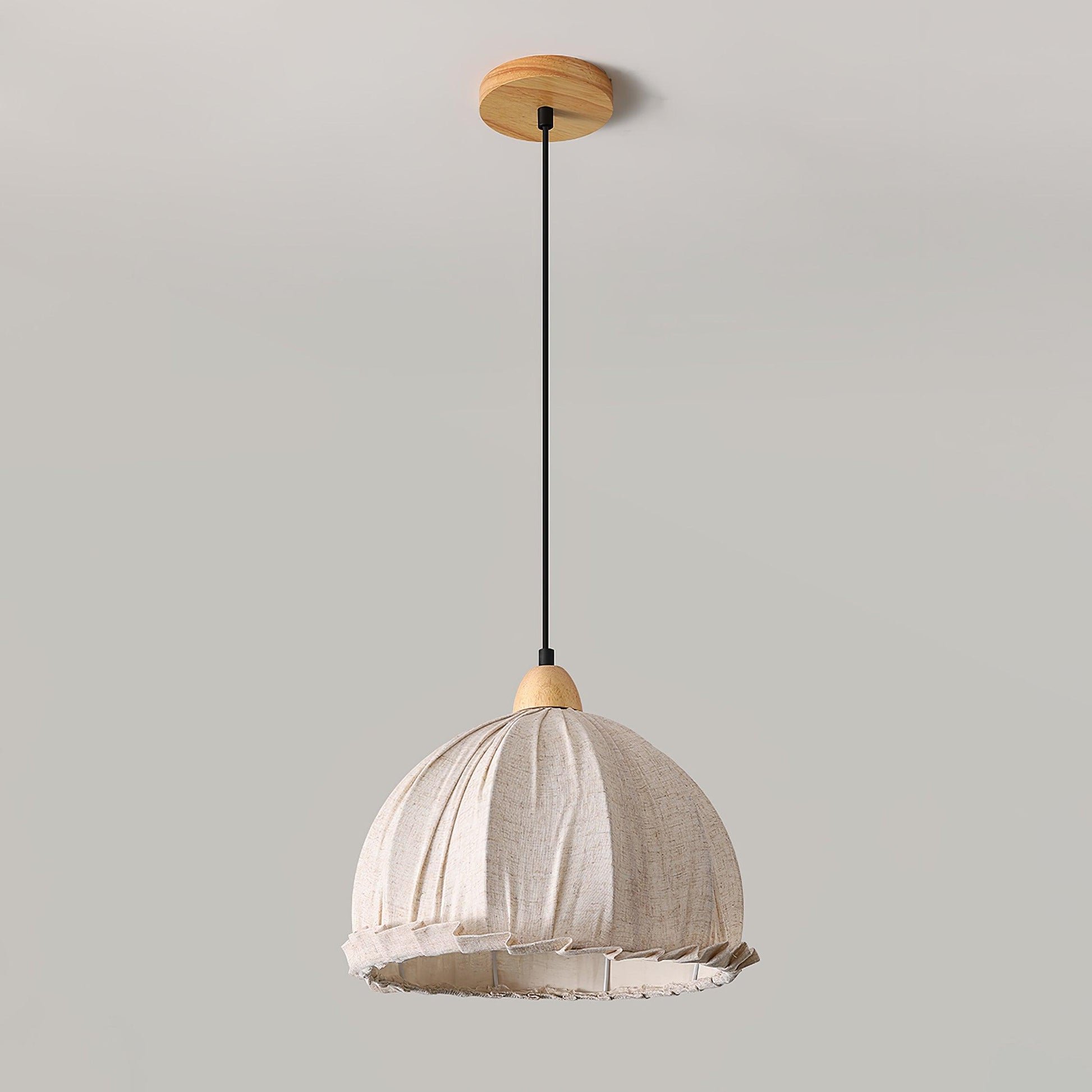 Shell Minimalist Wood Pendant Lamp-Neutral Decor