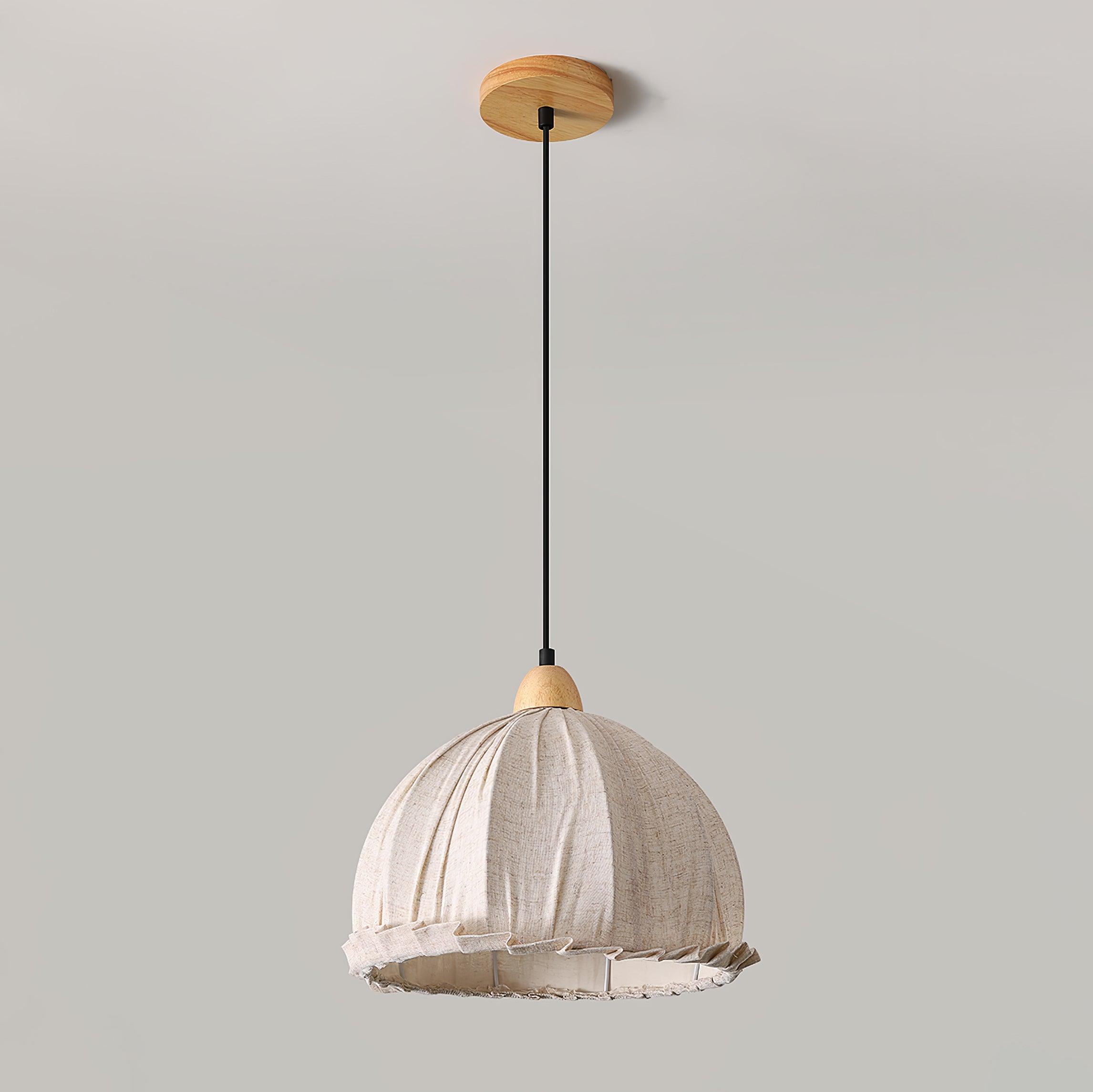 Shell Minimalist Wood Pendant Lamp-Neutral Decor