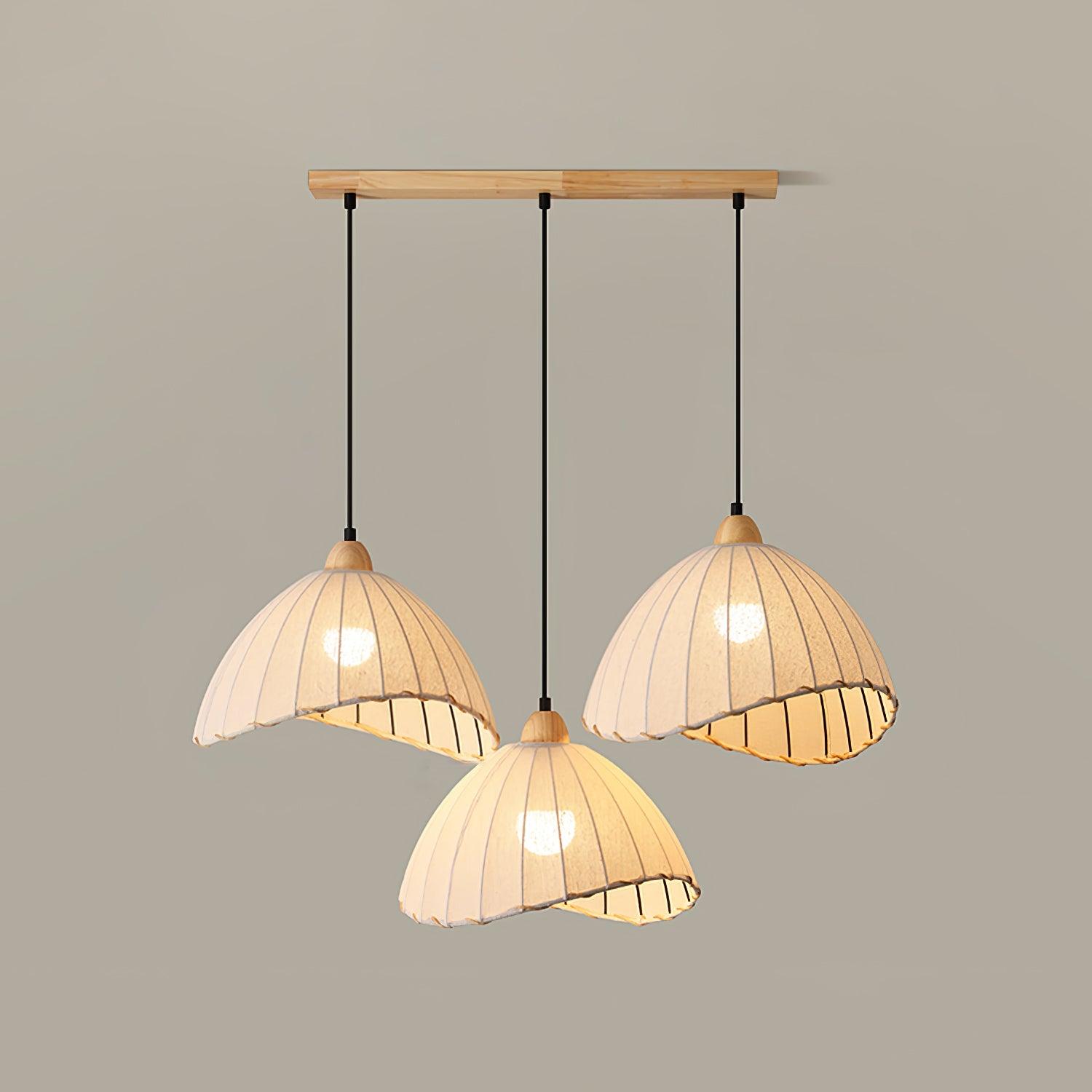 Shell Minimalist Wood Pendant Lamp-Neutral Decor