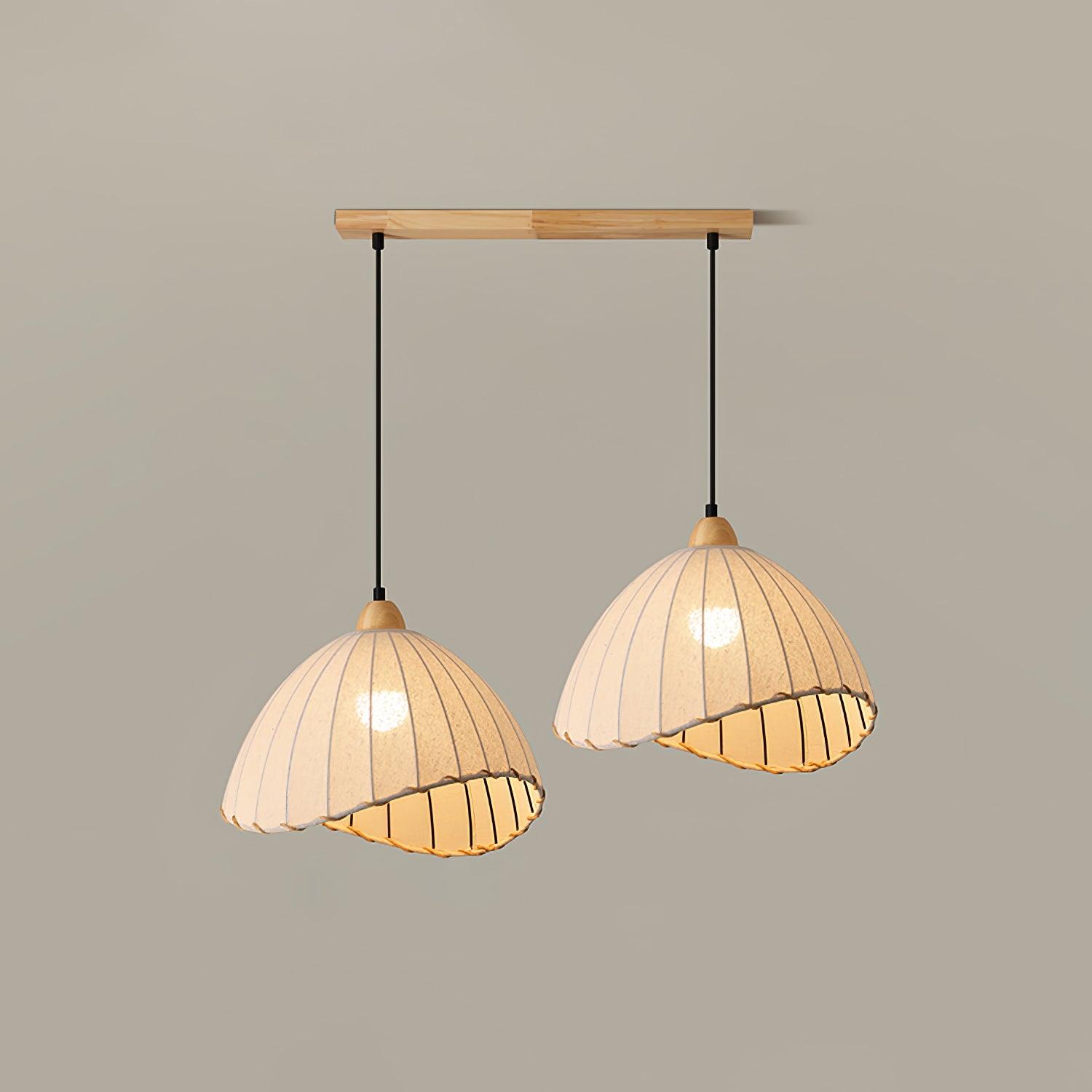 Shell Minimalist Wood Pendant Lamp-Neutral Decor