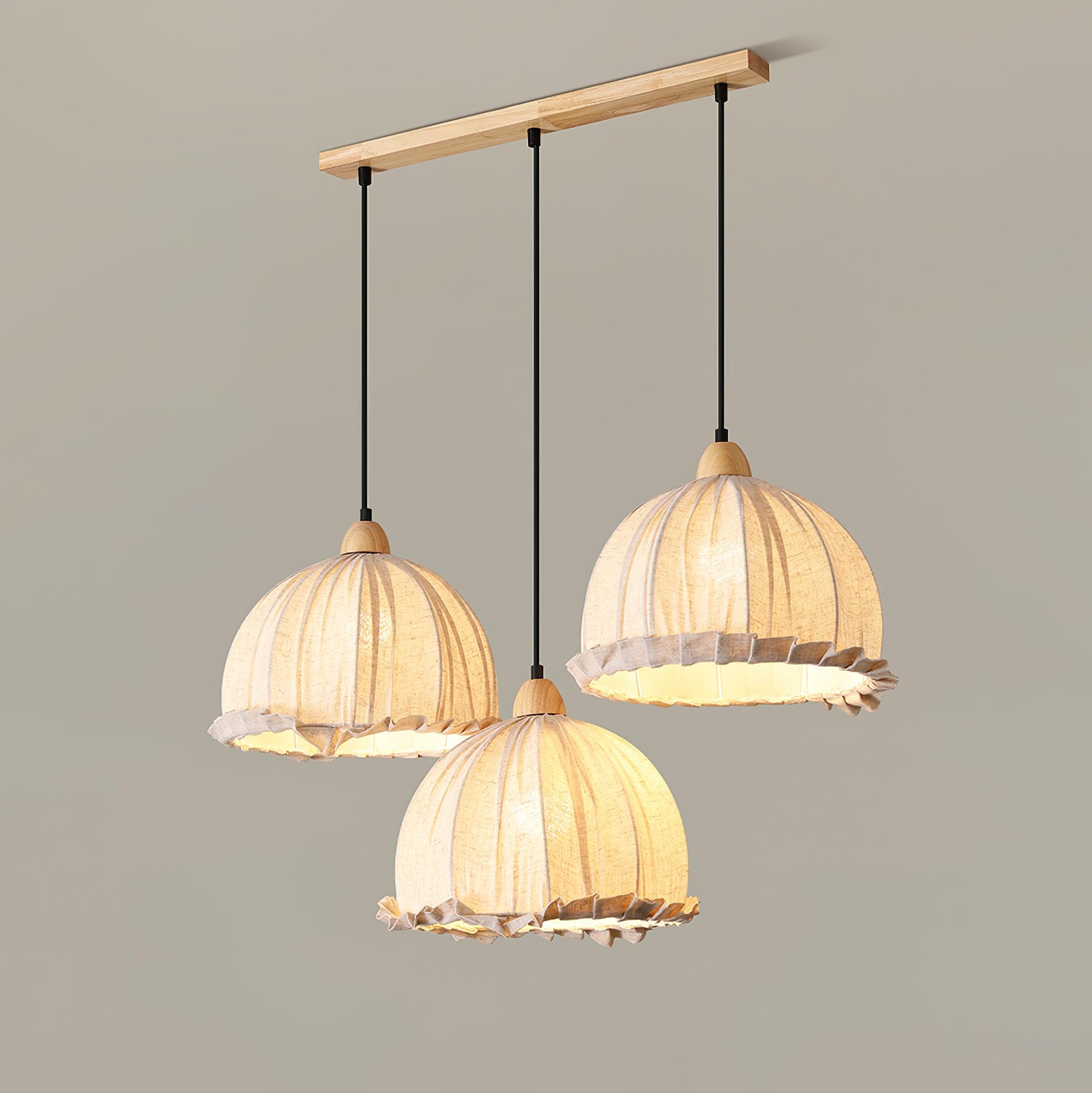 Shell Minimalist Wood Pendant Lamp-Neutral Decor