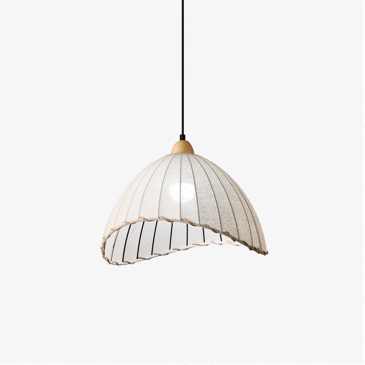Shell Minimalist Wood Pendant Lamp-Neutral Decor