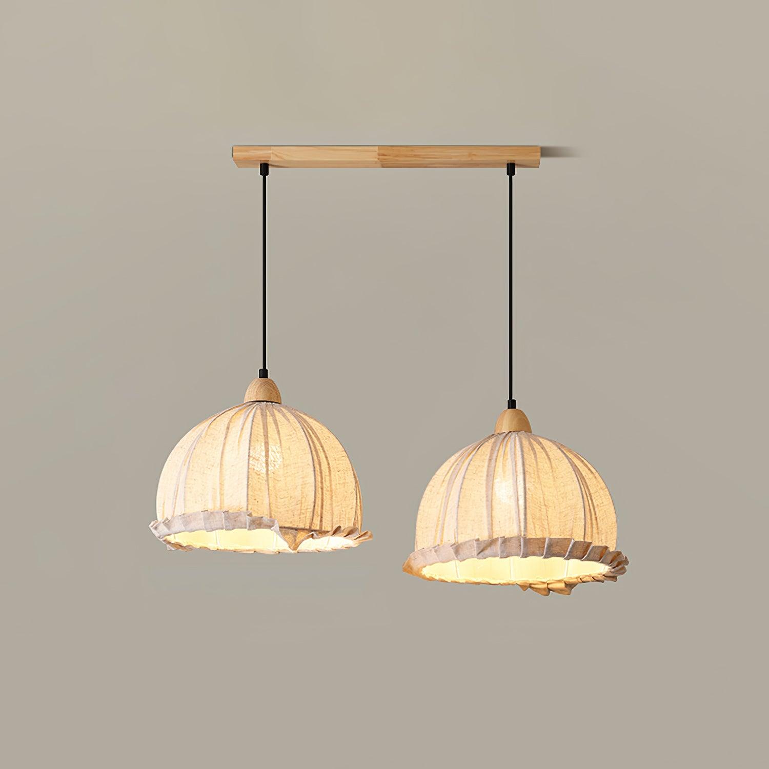 Shell Minimalist Wood Pendant Lamp-Neutral Decor