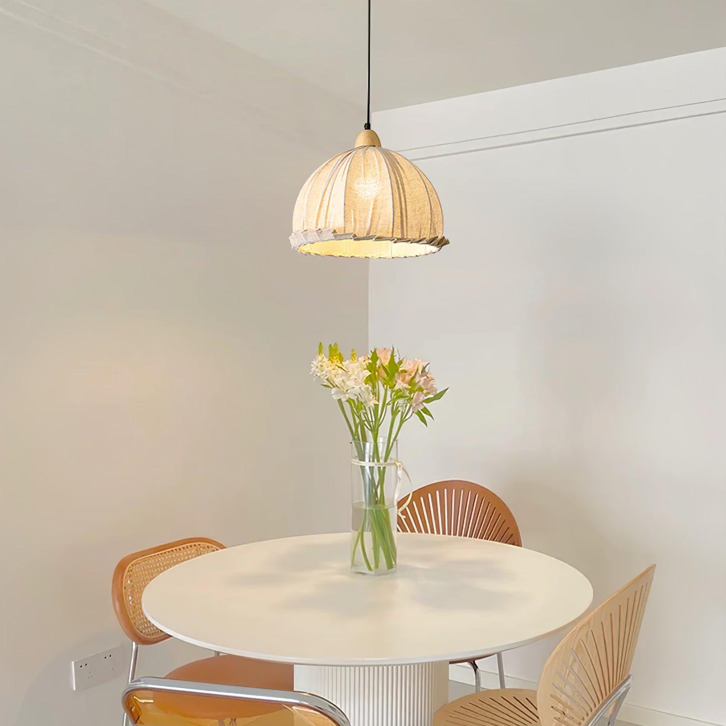 Shell Minimalist Wood Pendant Lamp-Neutral Decor