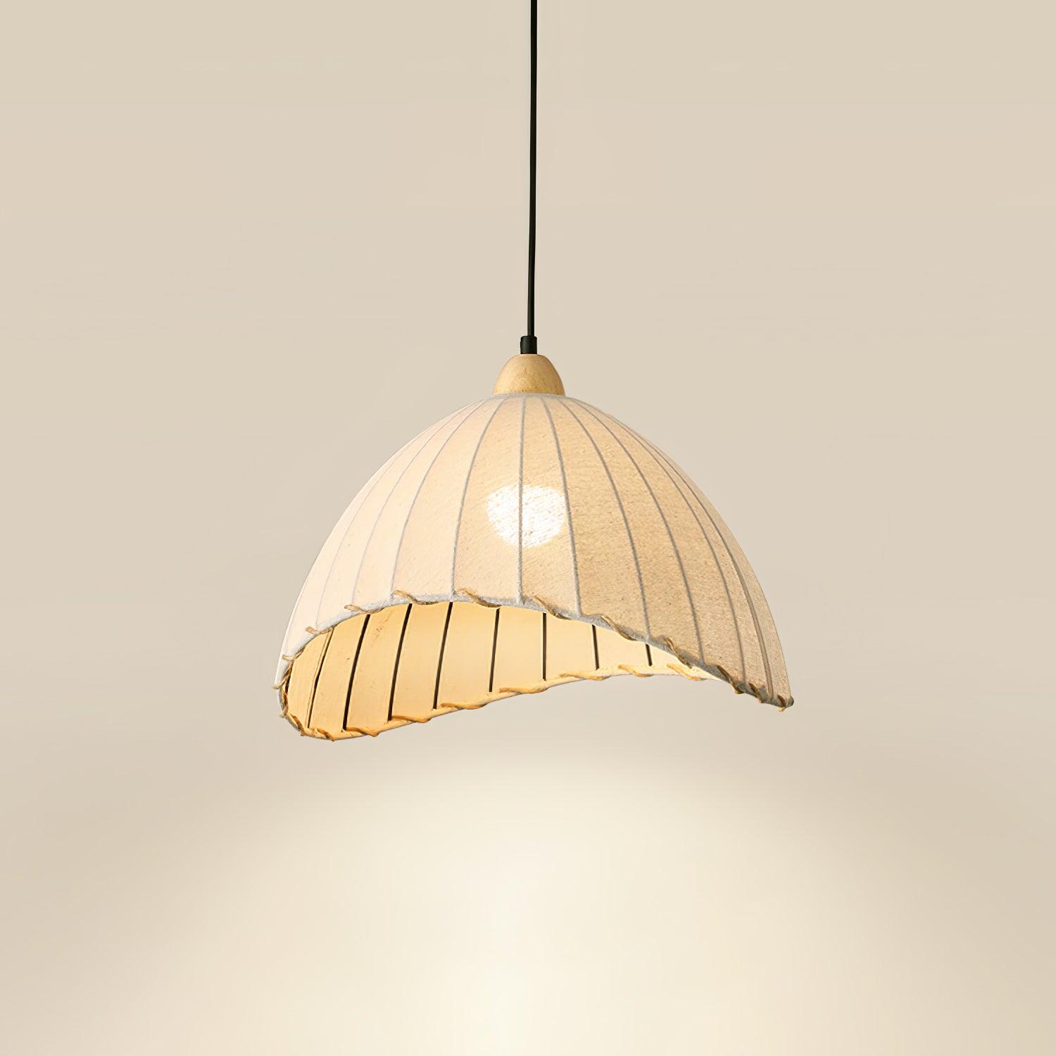 Shell Minimalist Wood Pendant Lamp-Neutral Decor