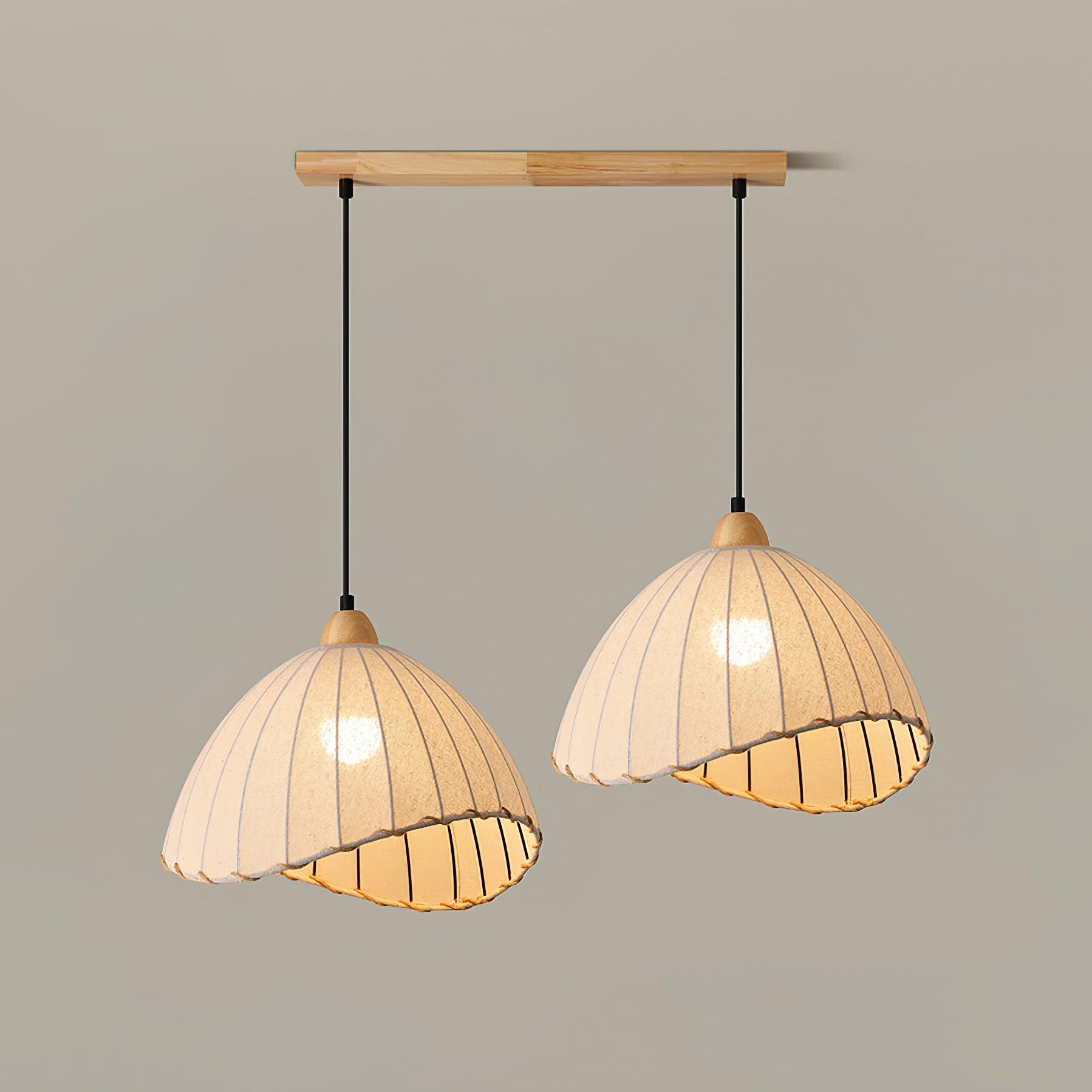 Shell Minimalist Wood Pendant Lamp-Neutral Decor