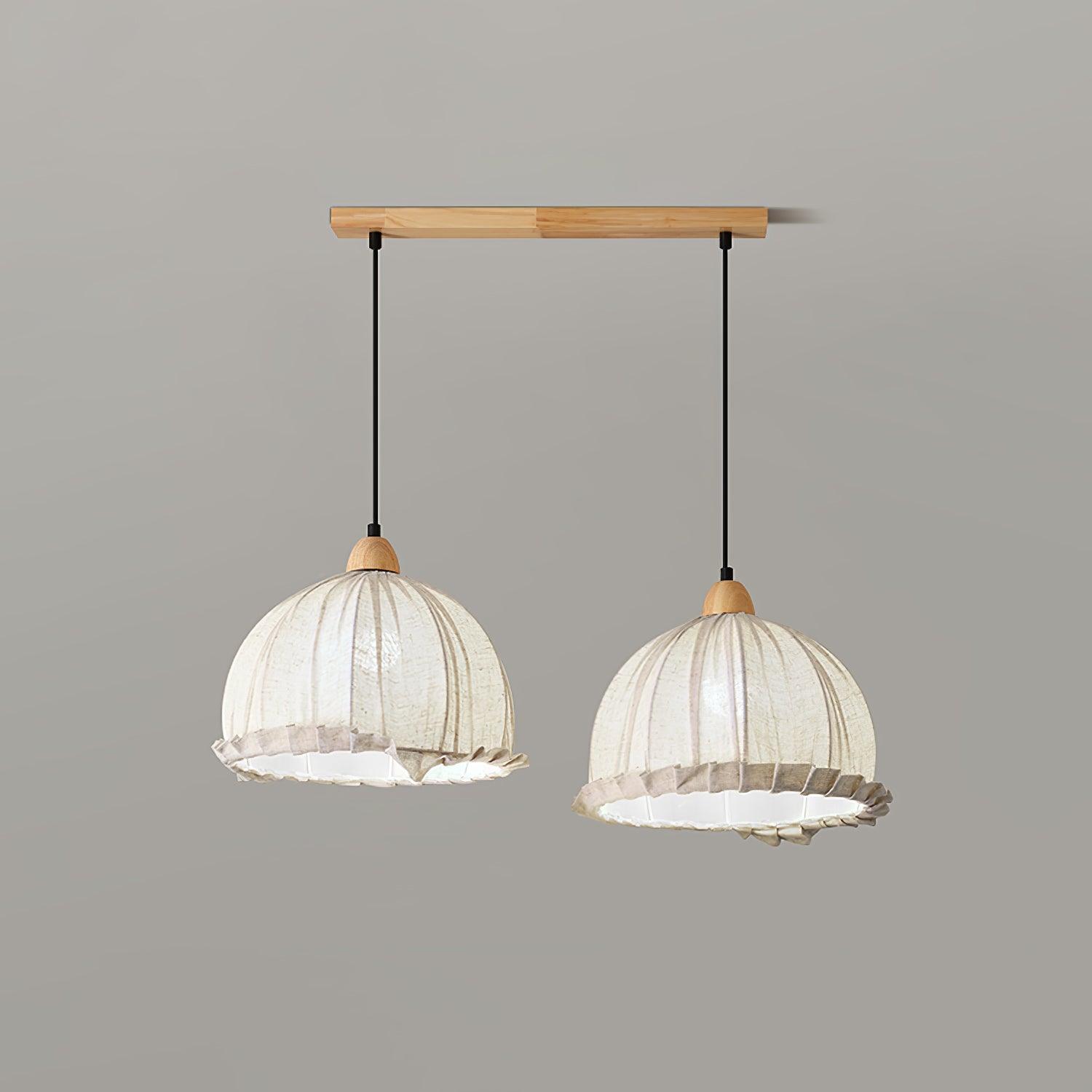 Shell Minimalist Wood Pendant Lamp-Neutral Decor