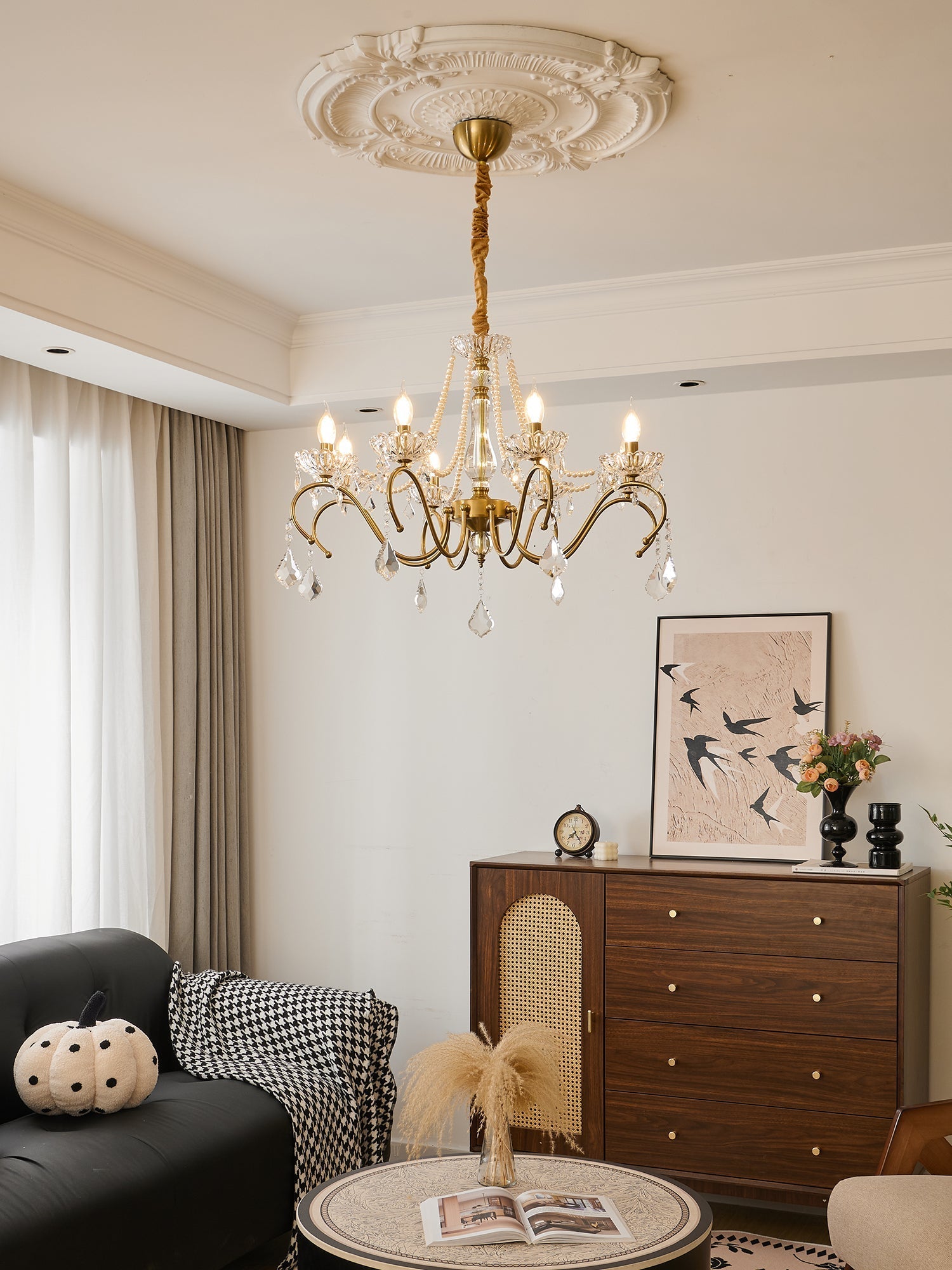 Vavenus Postmodern Luxury Art Crystal Chandelier-Neutral Decor
