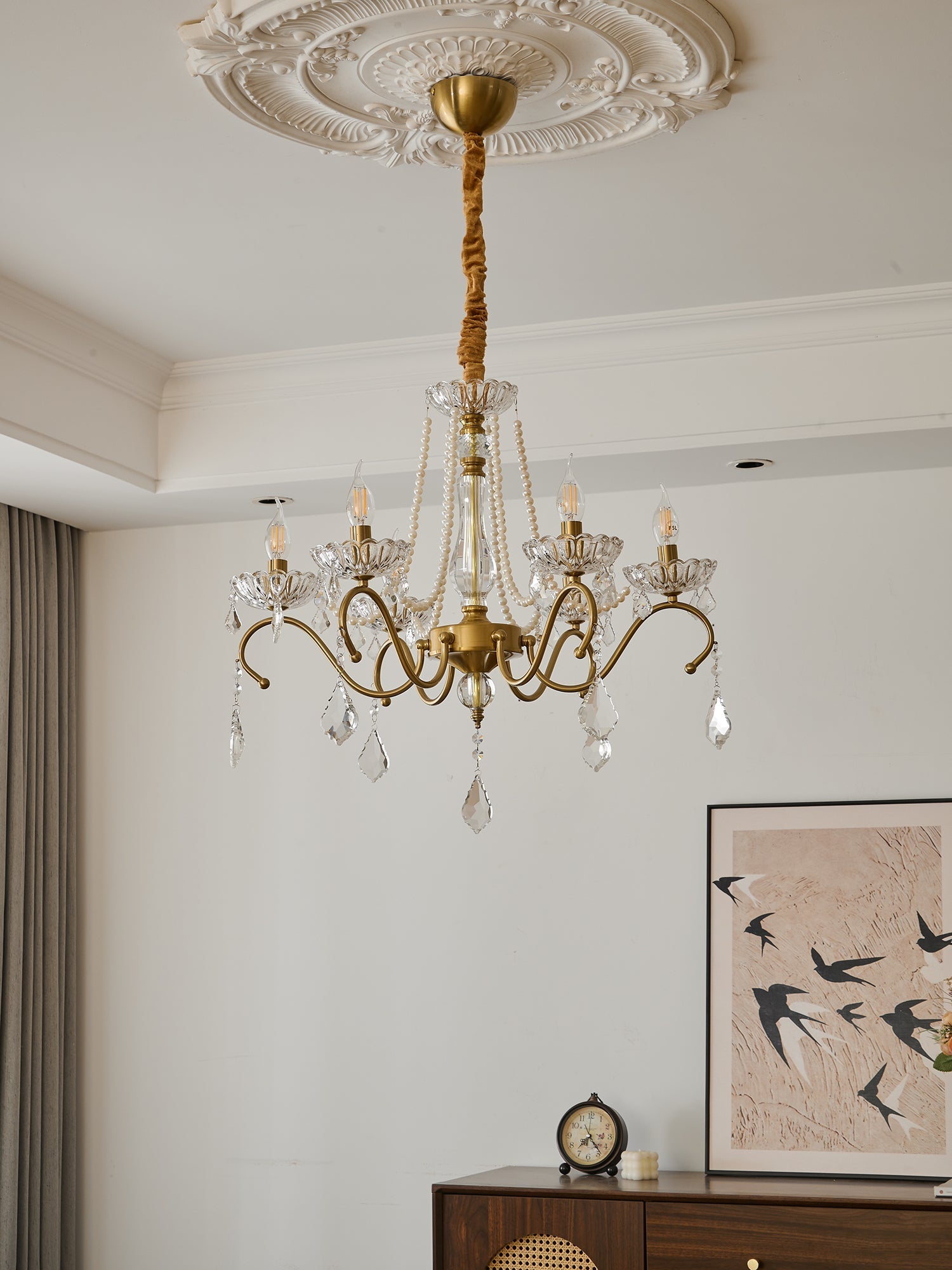 Vavenus Postmodern Luxury Art Crystal Chandelier-Neutral Decor