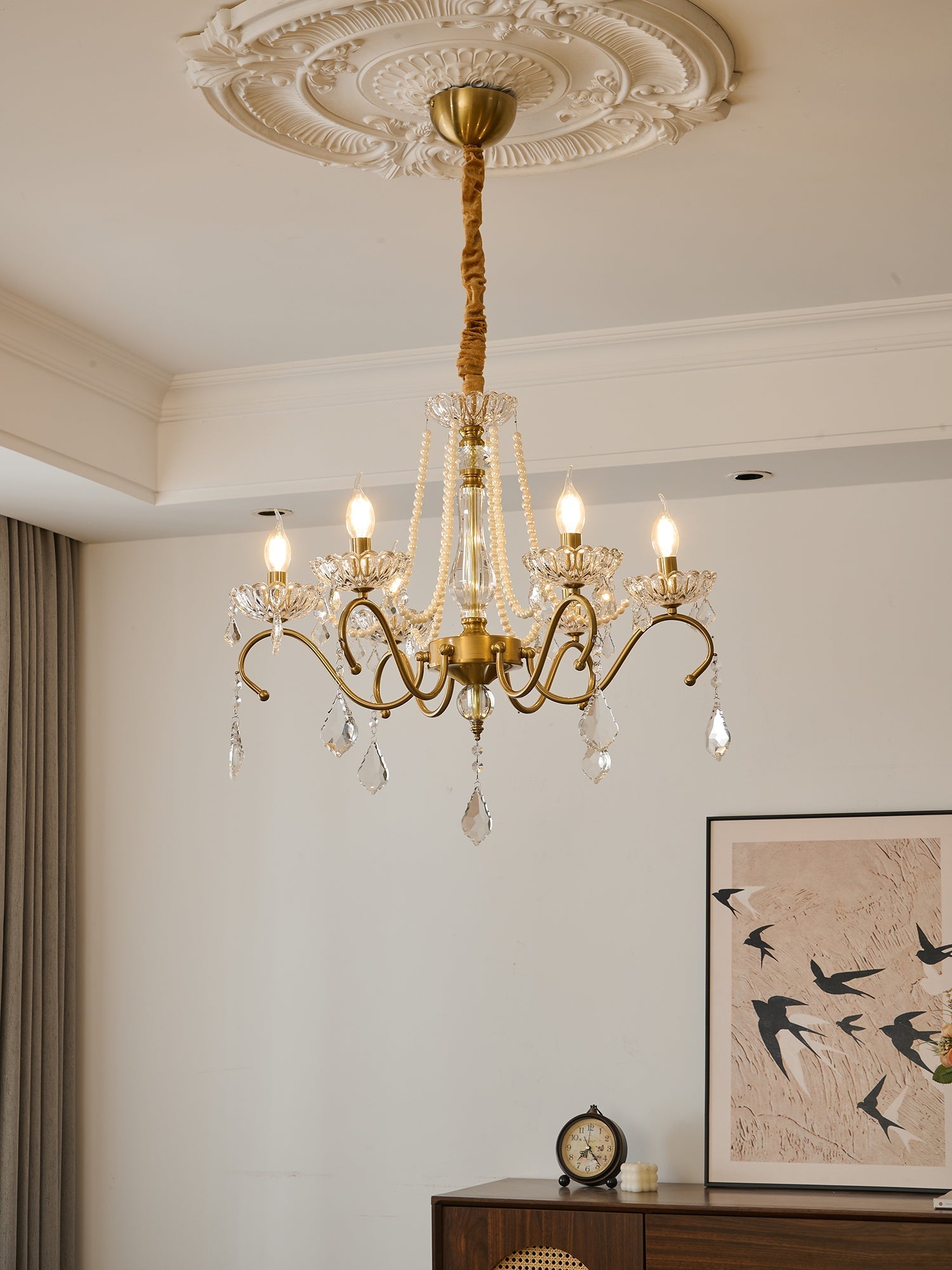 Vavenus Postmodern Luxury Art Crystal Chandelier-Neutral Decor