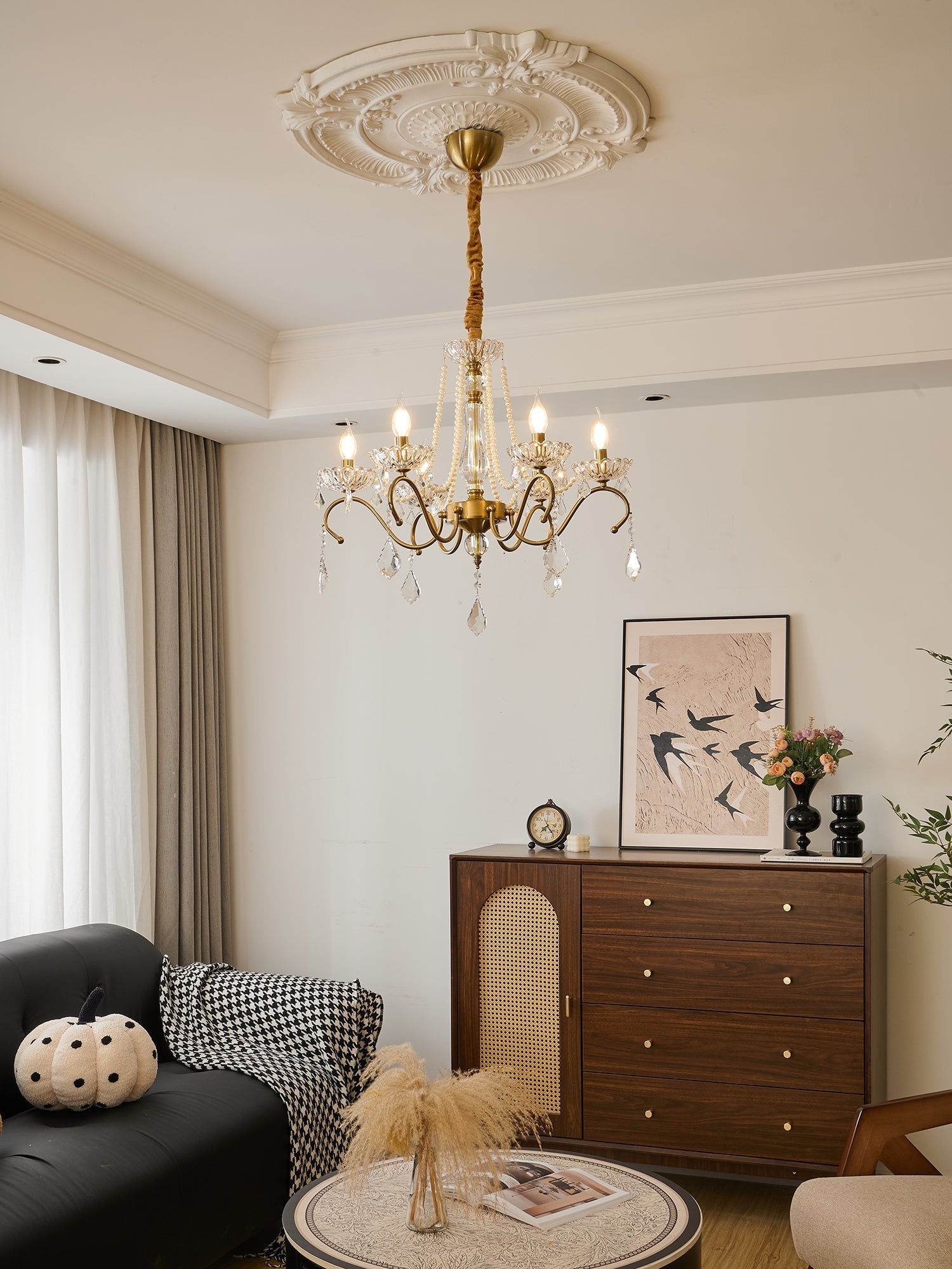 Vavenus Postmodern Luxury Art Crystal Chandelier-Neutral Decor