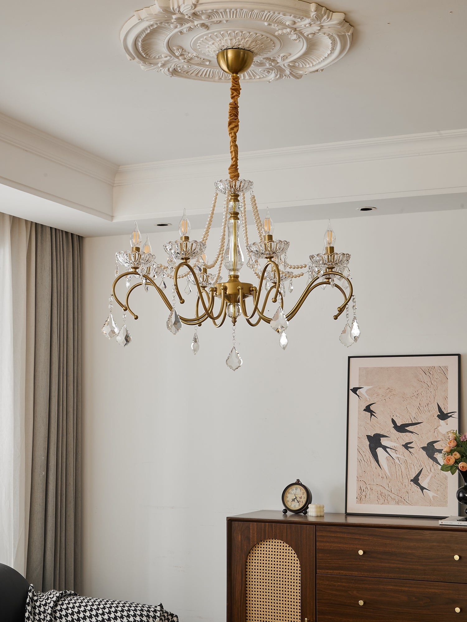 Vavenus Postmodern Luxury Art Crystal Chandelier-Neutral Decor