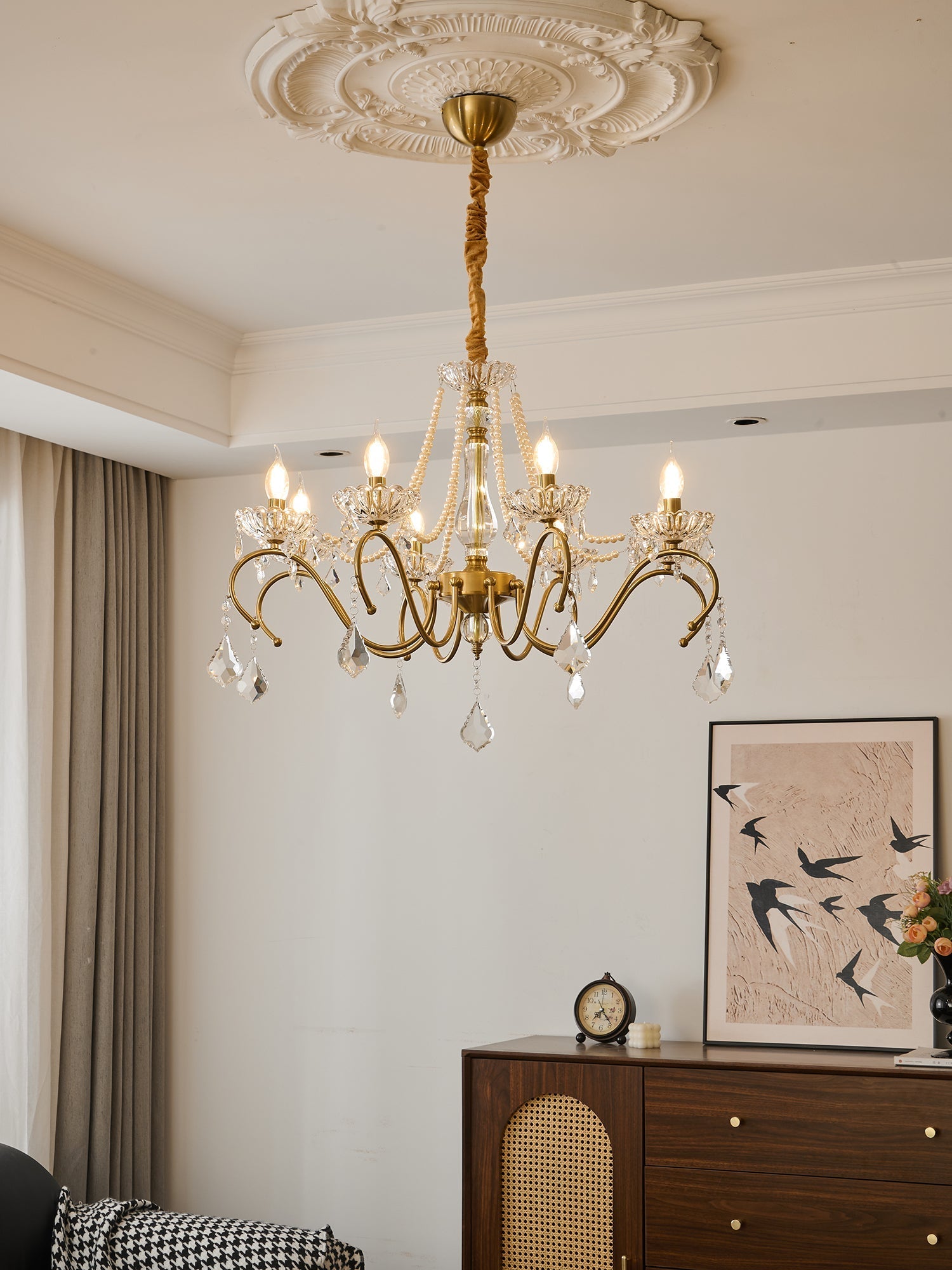 Vavenus Postmodern Luxury Art Crystal Chandelier-Neutral Decor