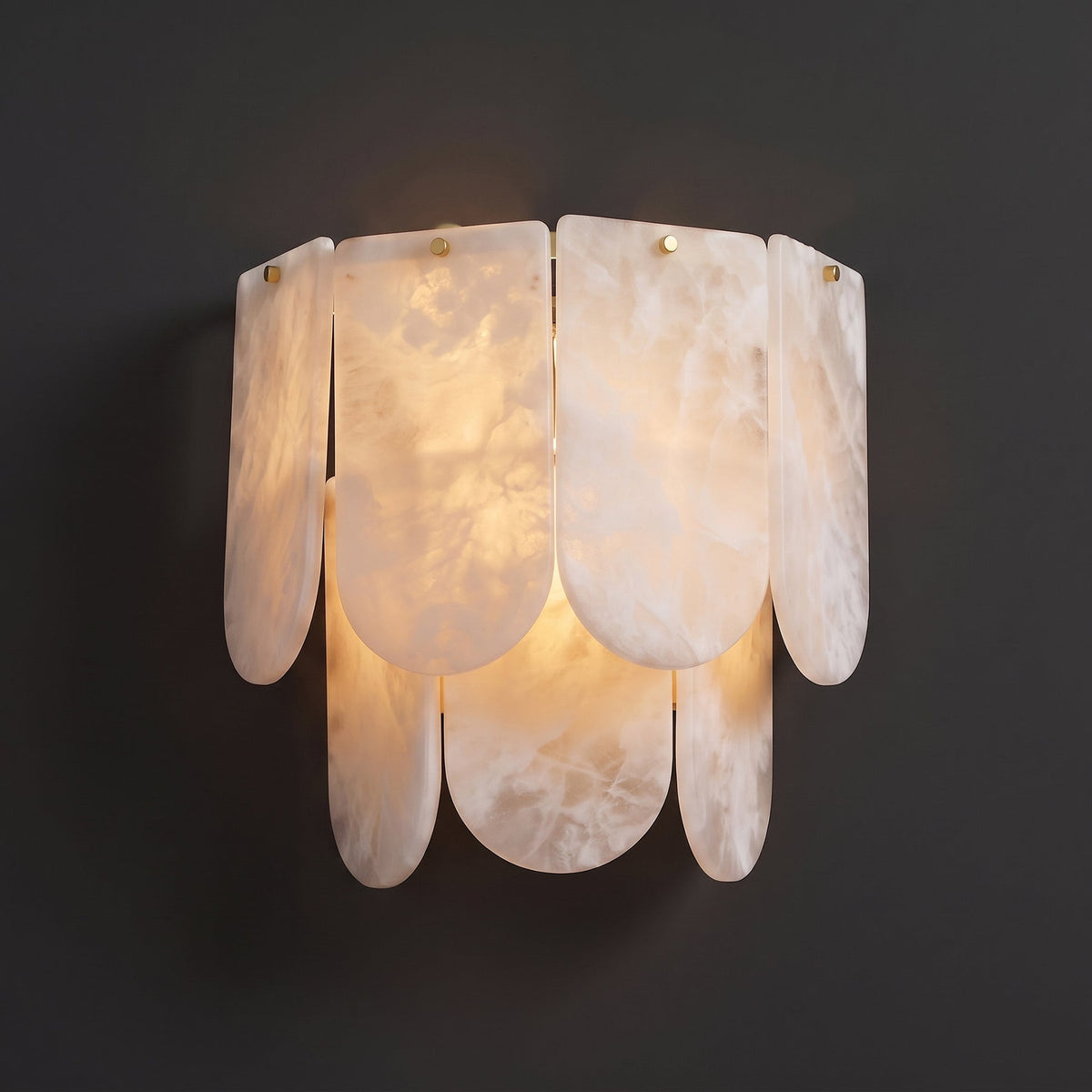 Ormondcombe Alabaster Tile Wall Sconce