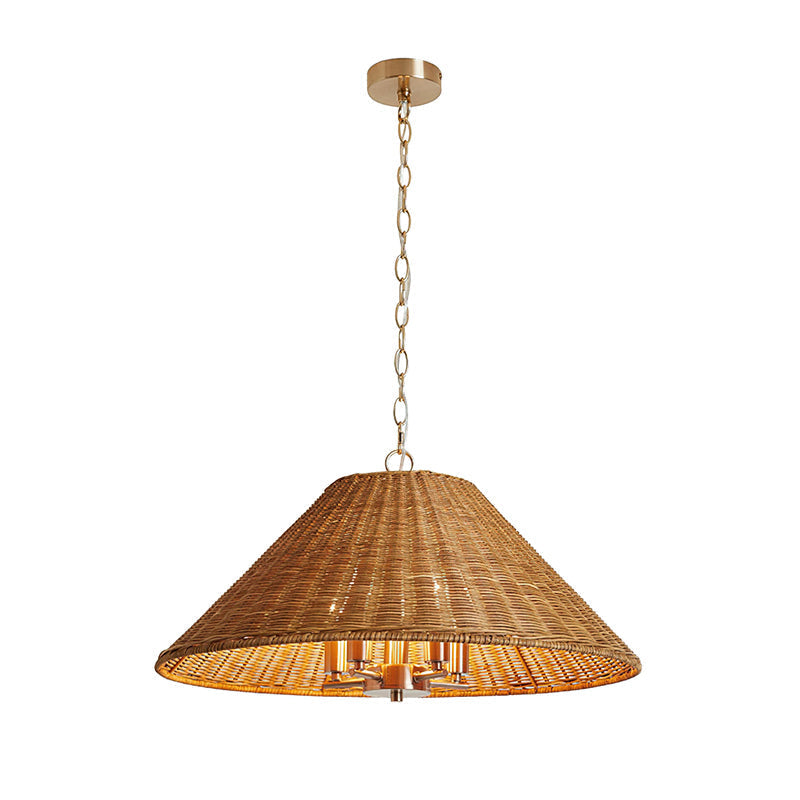 Lifestyle image of the Saskia Pendant Light in a well-lit room.