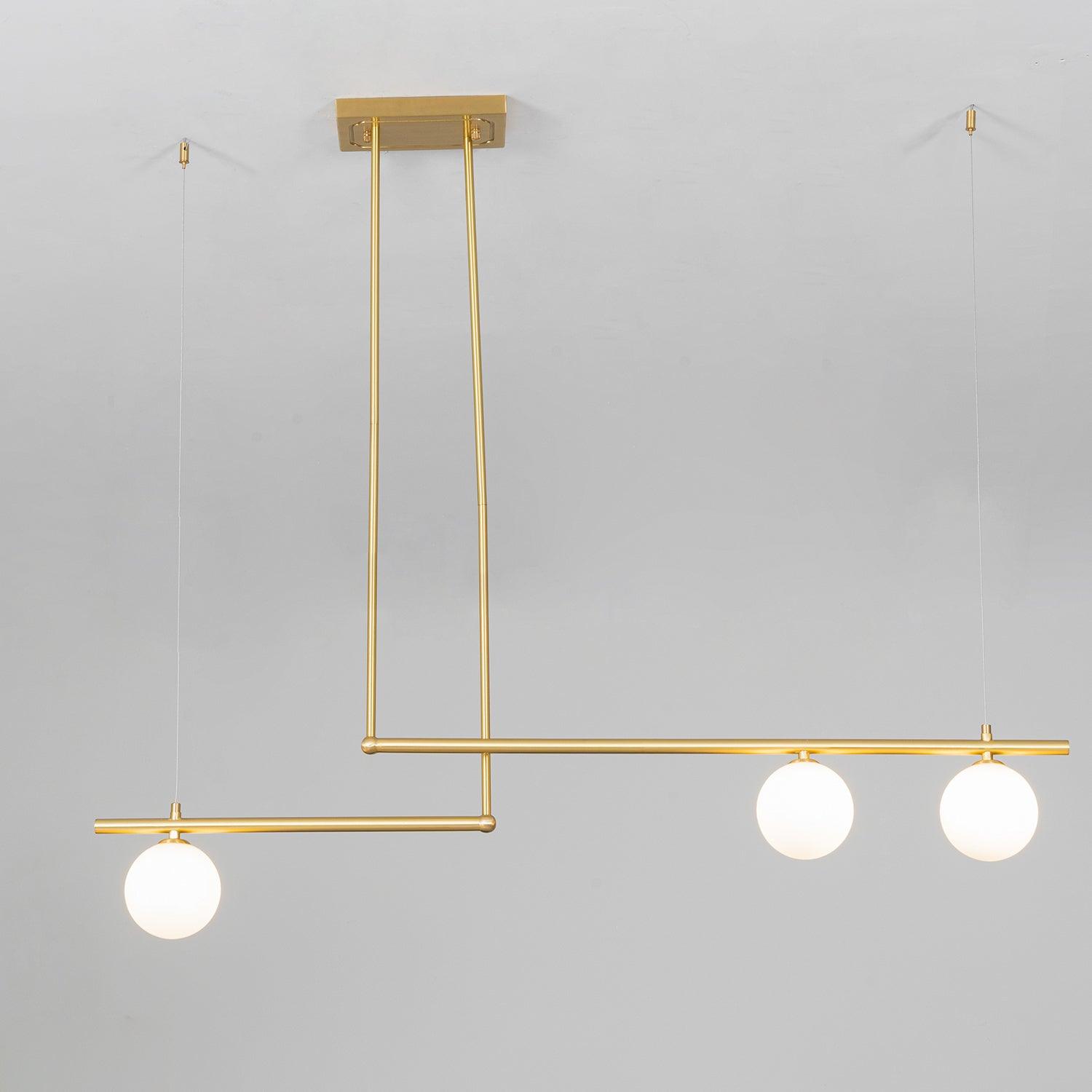 Estix Pendant Lamp Brass Linear Satellite Minimalist-Neutral Decor