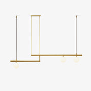Estix Pendant Lamp Brass Linear Satellite Minimalist-Neutral Decor