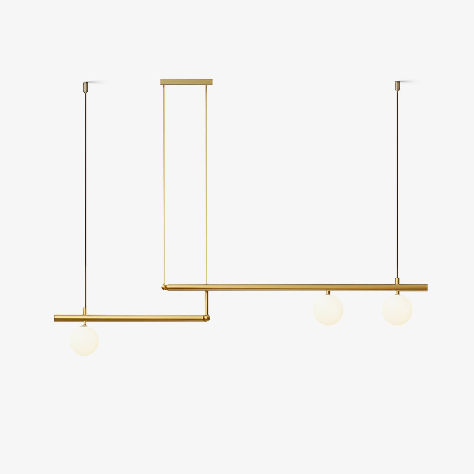 Estix Pendant Lamp Brass Linear Satellite Minimalist-Neutral Decor