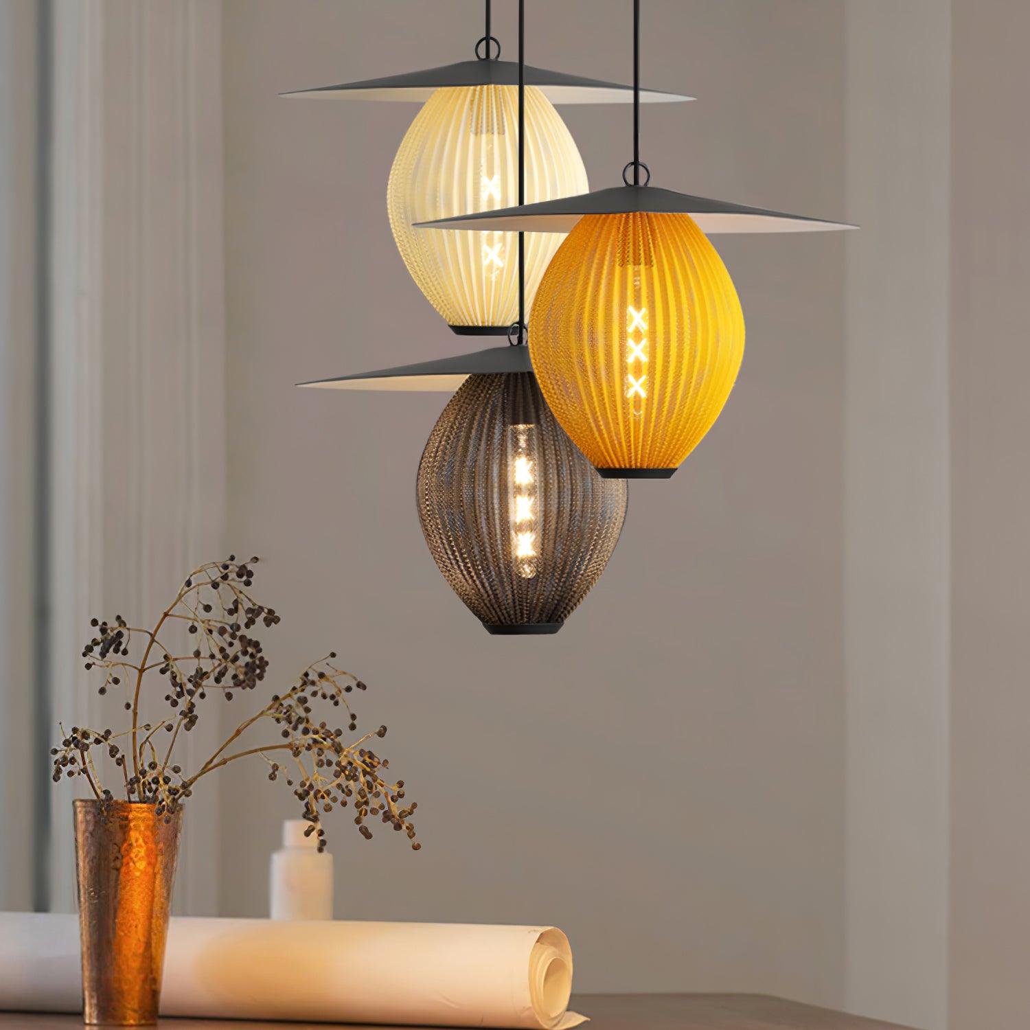 Hikari Aluminum Pendant Lamp-Neutral Decor
