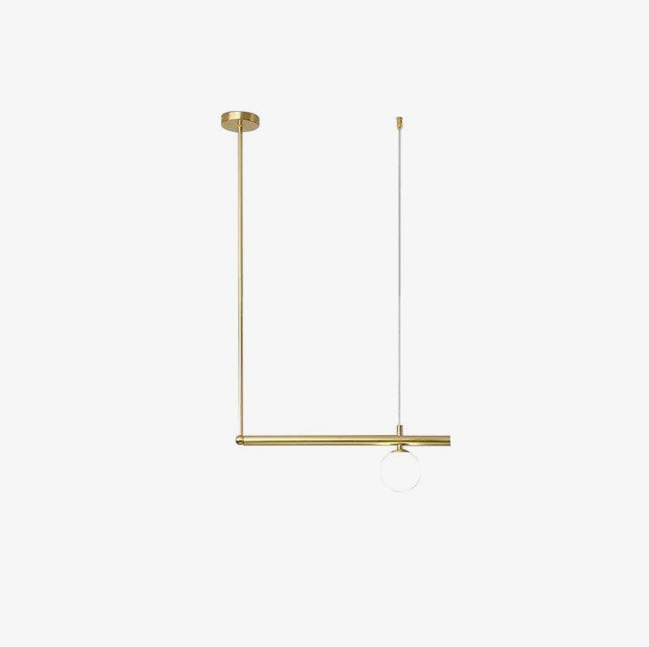 Estix Pendant Lamp Brass Linear Satellite Minimalist-Neutral Decor