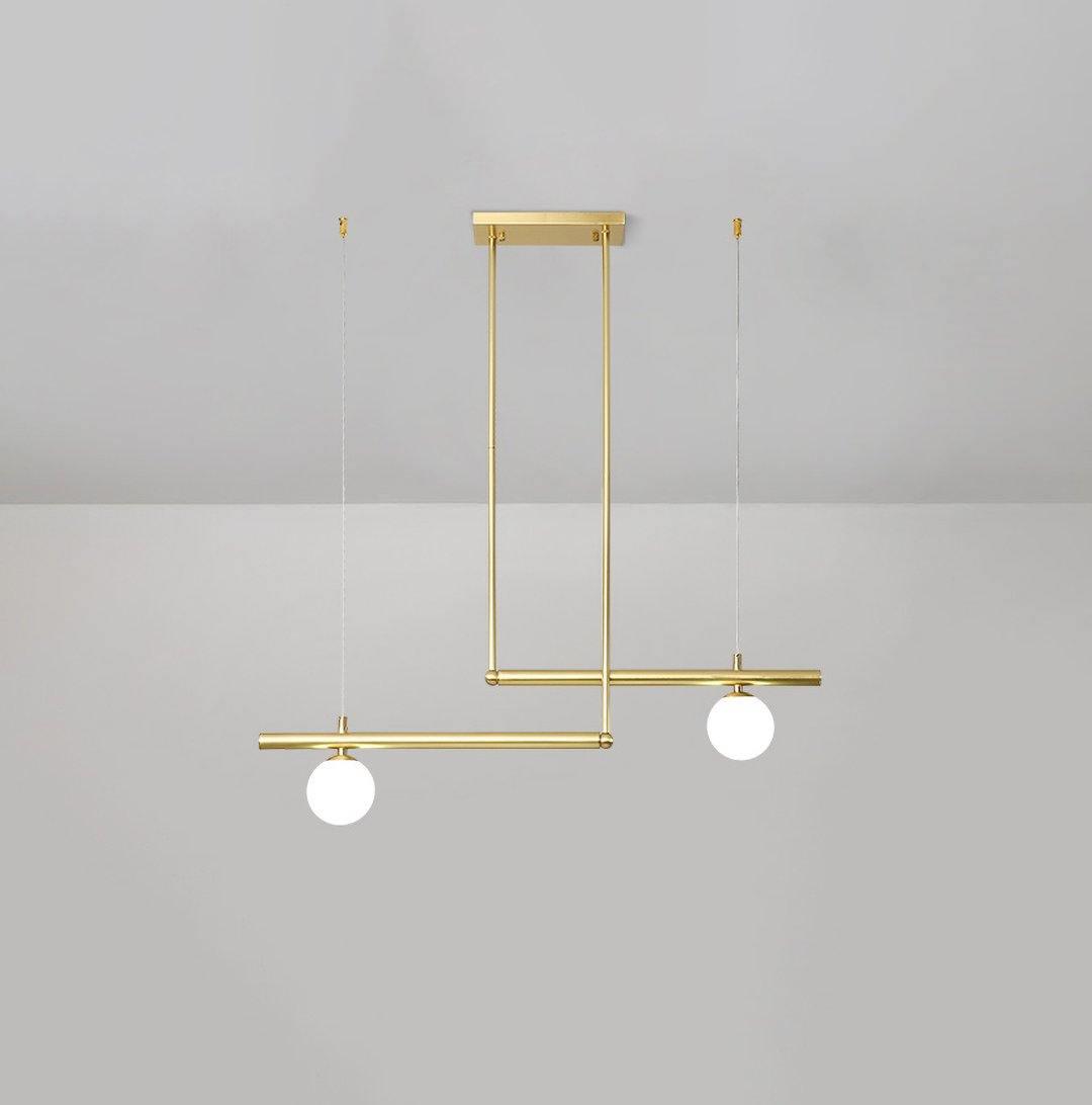 Estix Pendant Lamp Brass Linear Satellite Minimalist-Neutral Decor