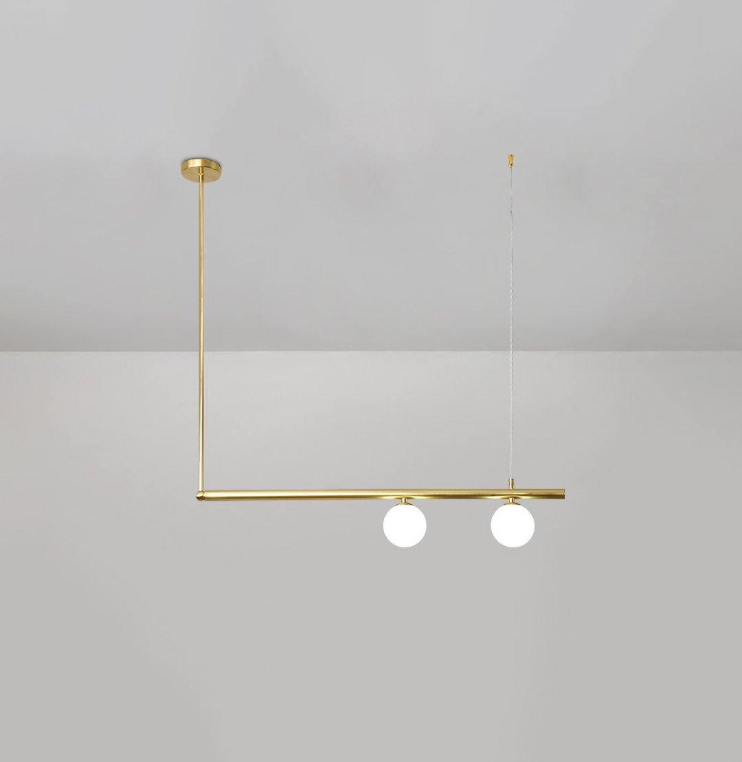 Estix Pendant Lamp Brass Linear Satellite Minimalist-Neutral Decor
