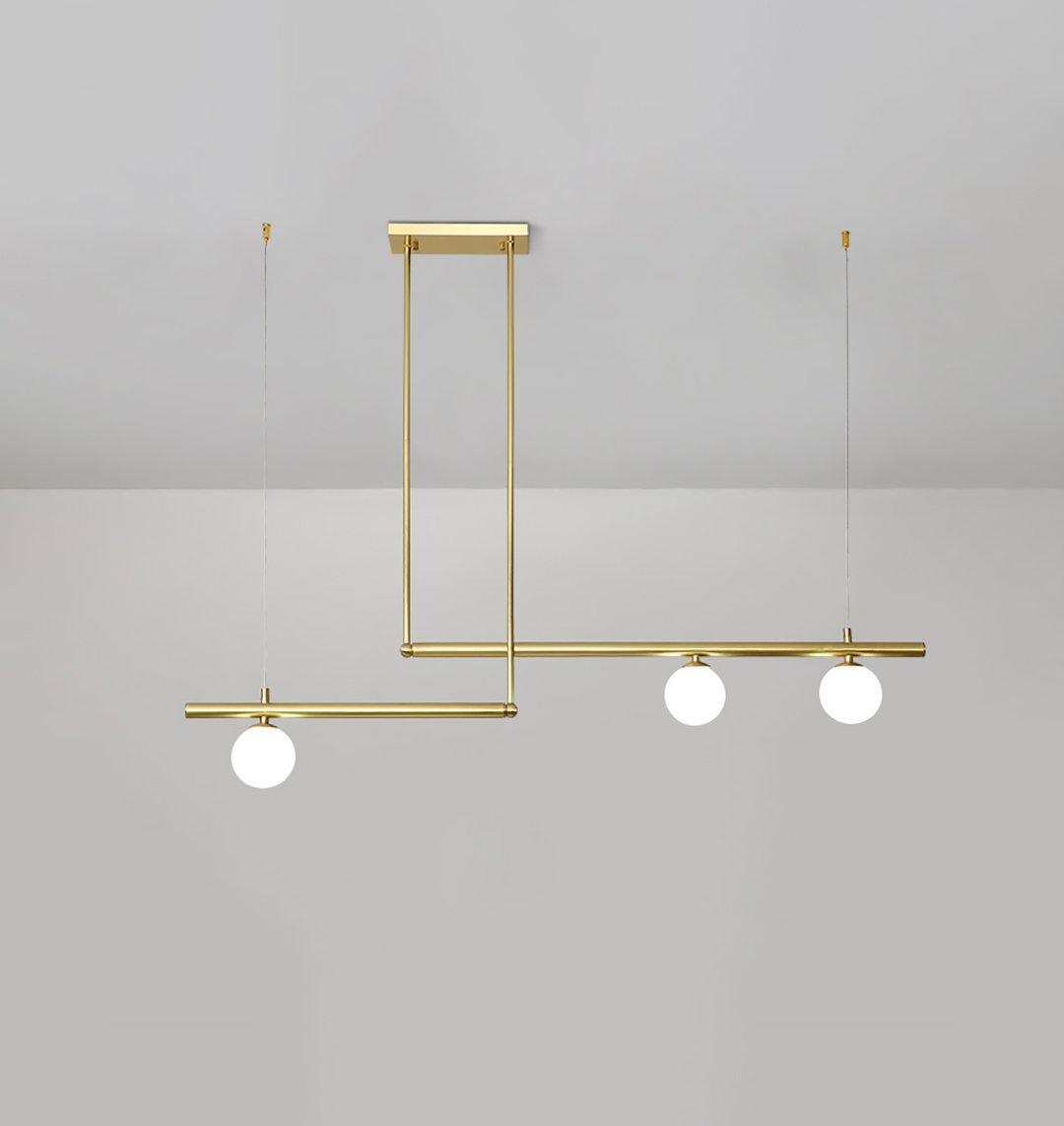 Estix Pendant Lamp Brass Linear Satellite Minimalist-Neutral Decor