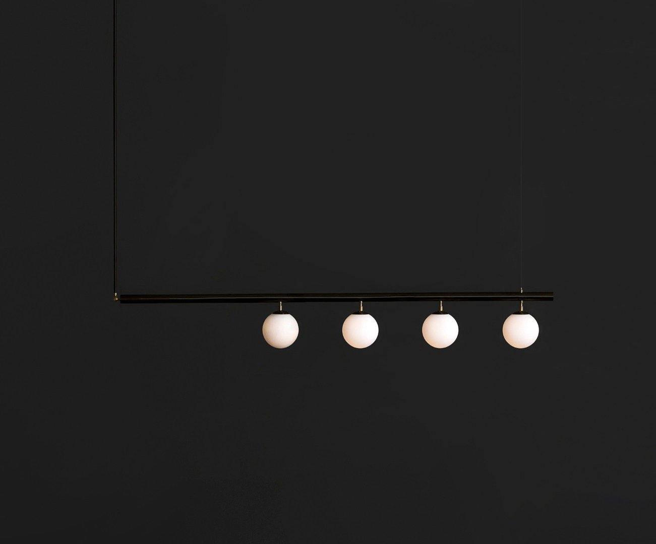 Estix Pendant Lamp Brass Linear Satellite Minimalist-Neutral Decor