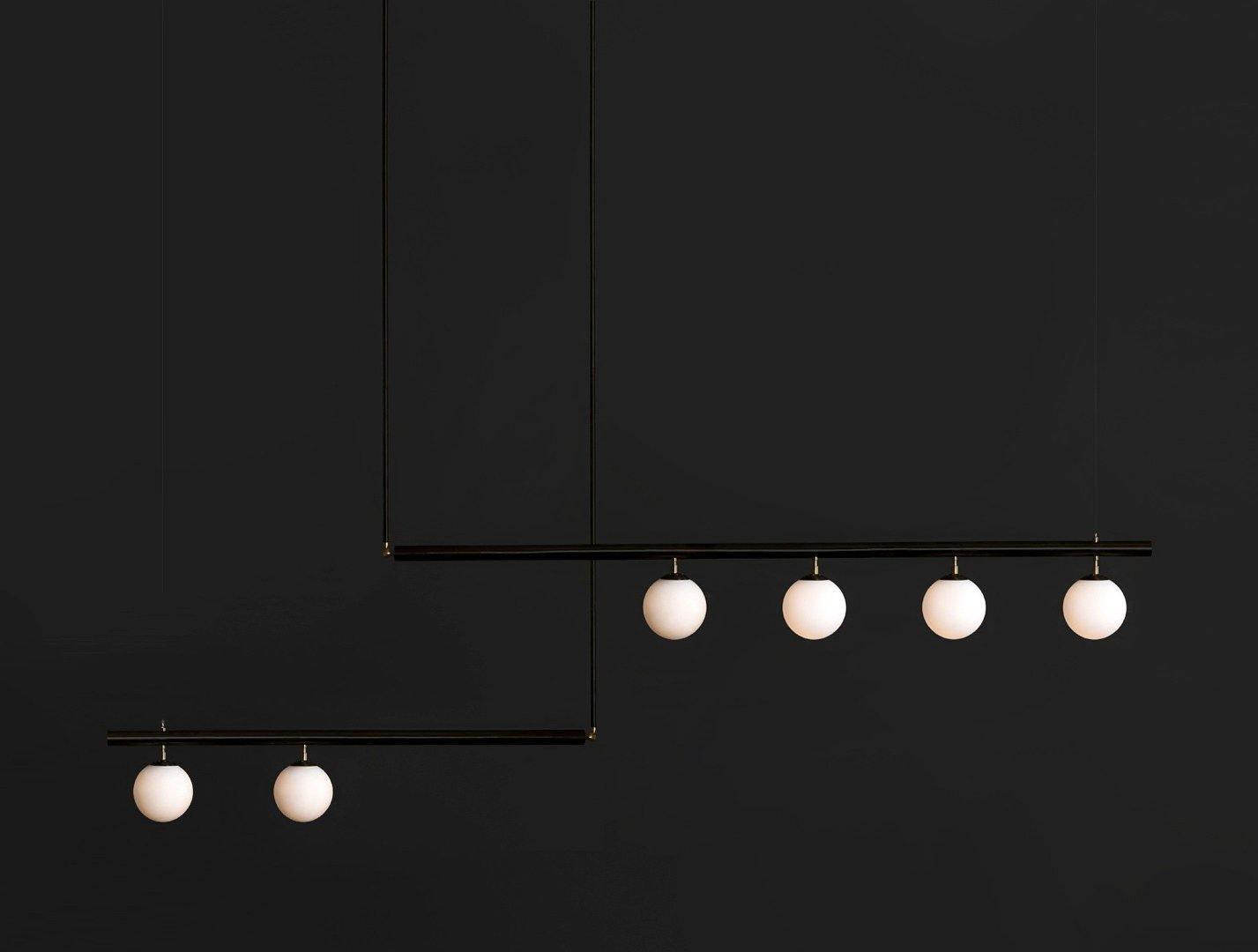 Estix Pendant Lamp Brass Linear Satellite Minimalist-Neutral Decor
