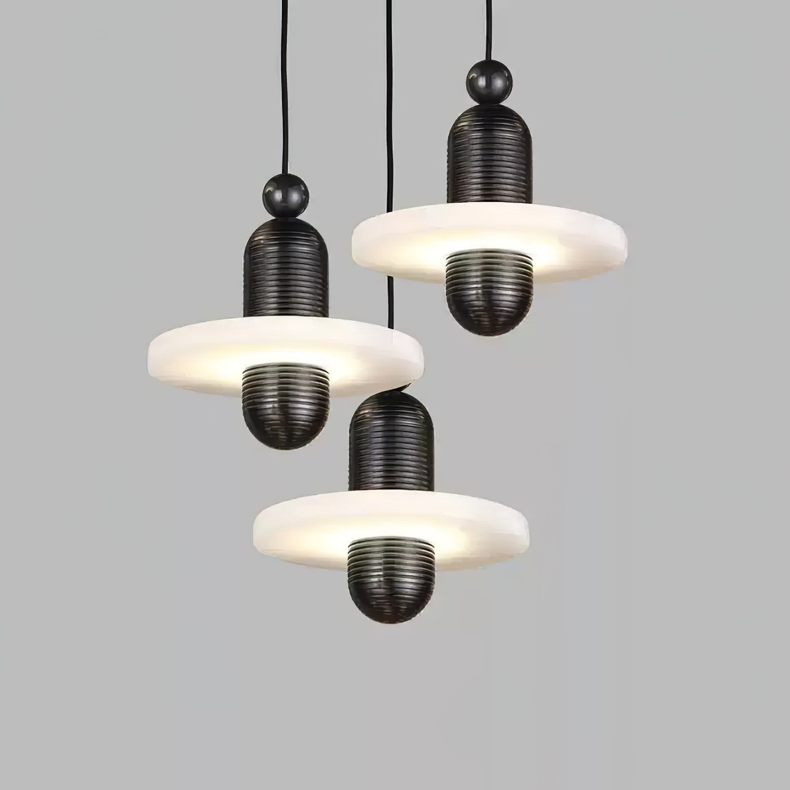Orion Brushed Brass Alabaster Pendant Light-Neutral Decor