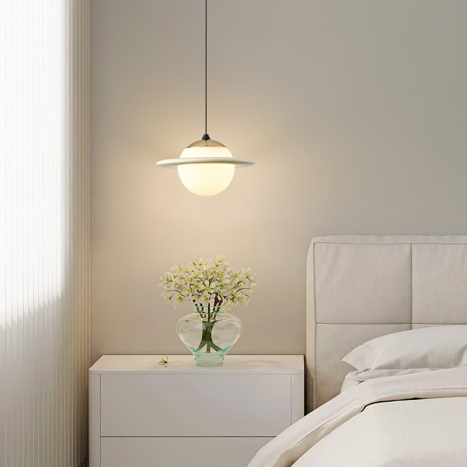 Nuvana Glass & PC Pendant Lamp-Neutral Decor