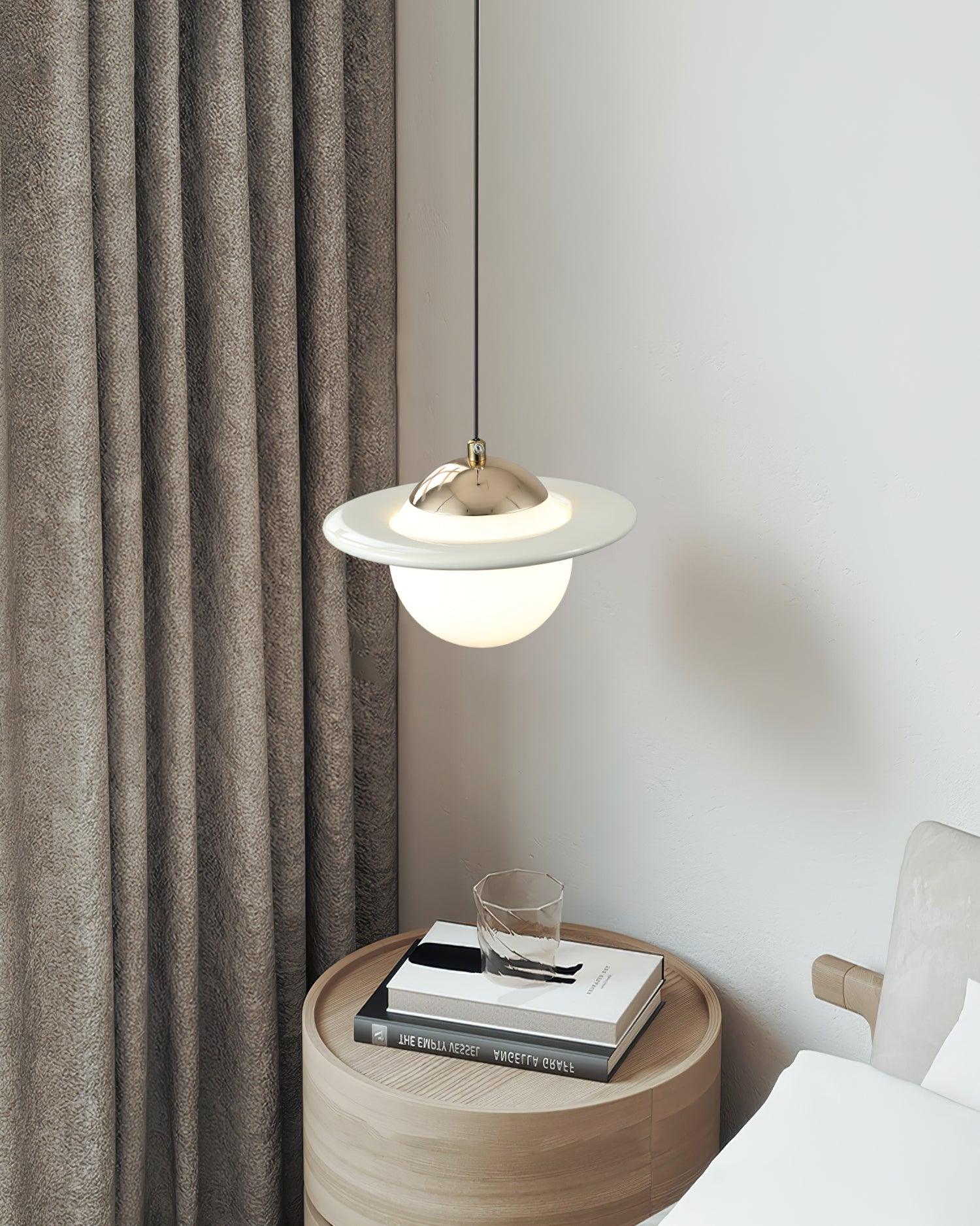 Nuvana Glass & PC Pendant Lamp-Neutral Decor