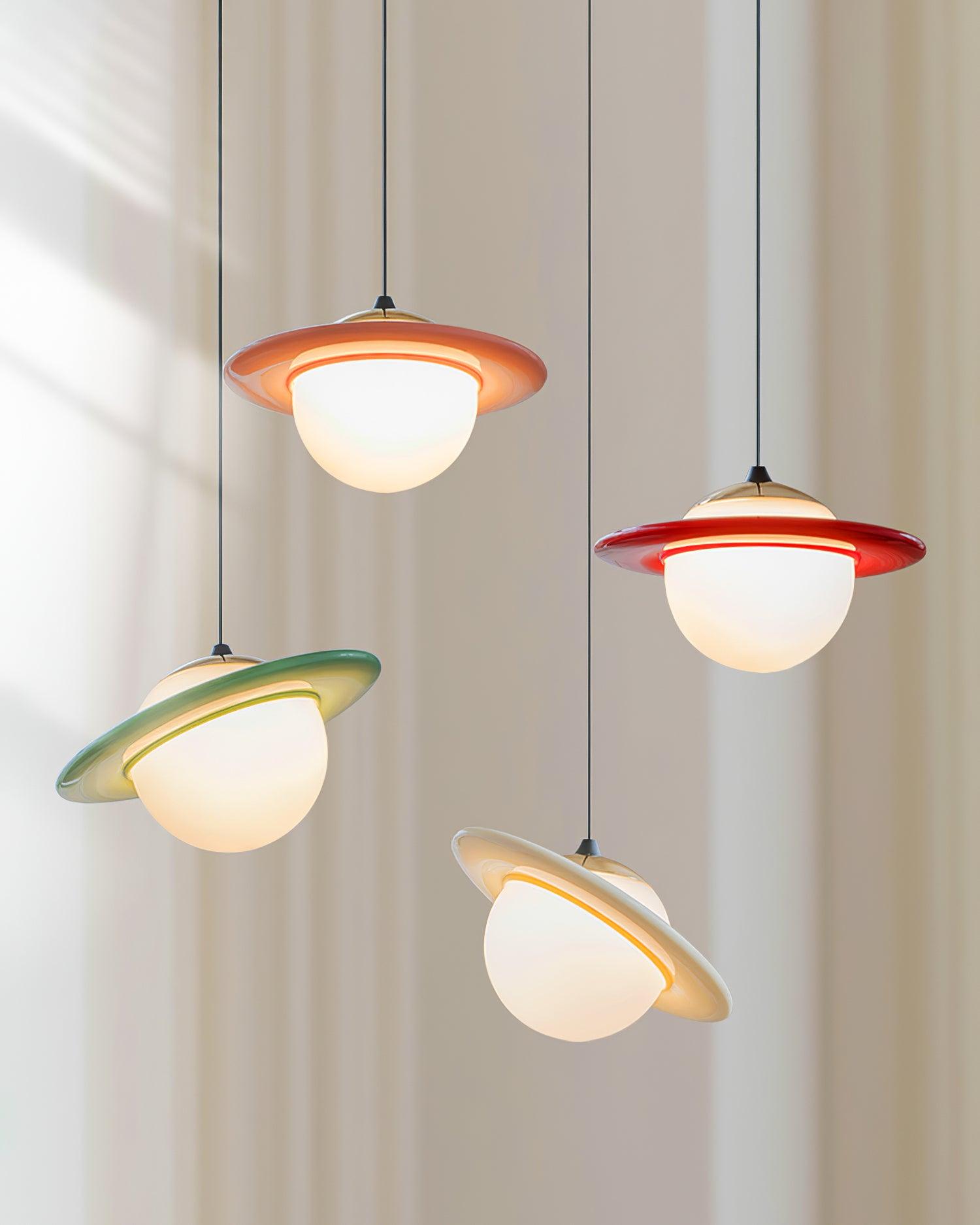 Nuvana Glass & PC Pendant Lamp-Neutral Decor